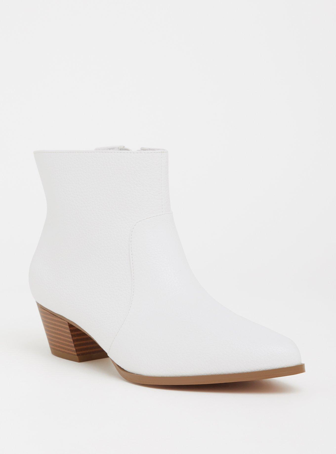 White kitten heel bootie new arrivals