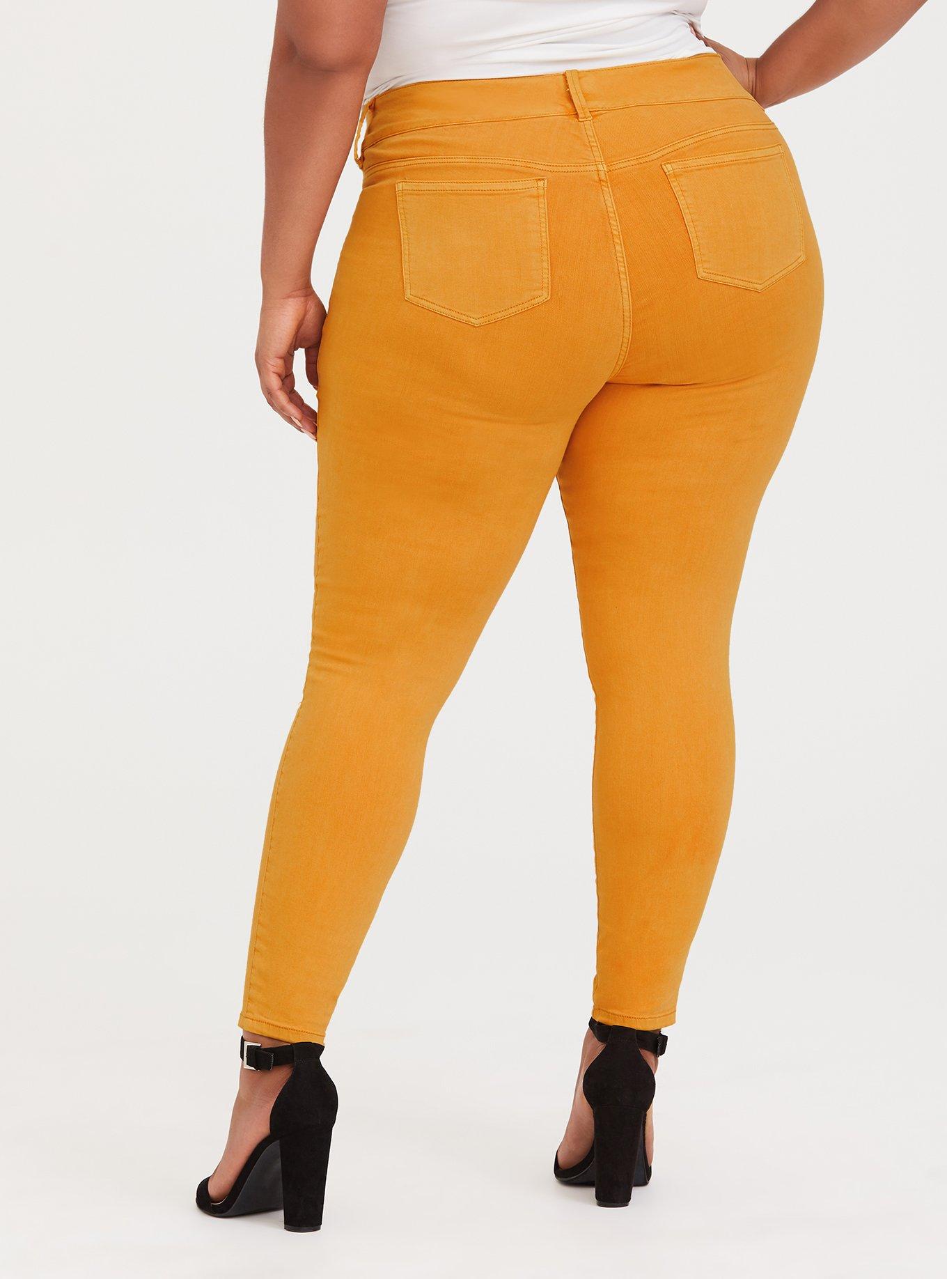 Plus Size Jegging Super Stretch Mustard Yellow Torrid