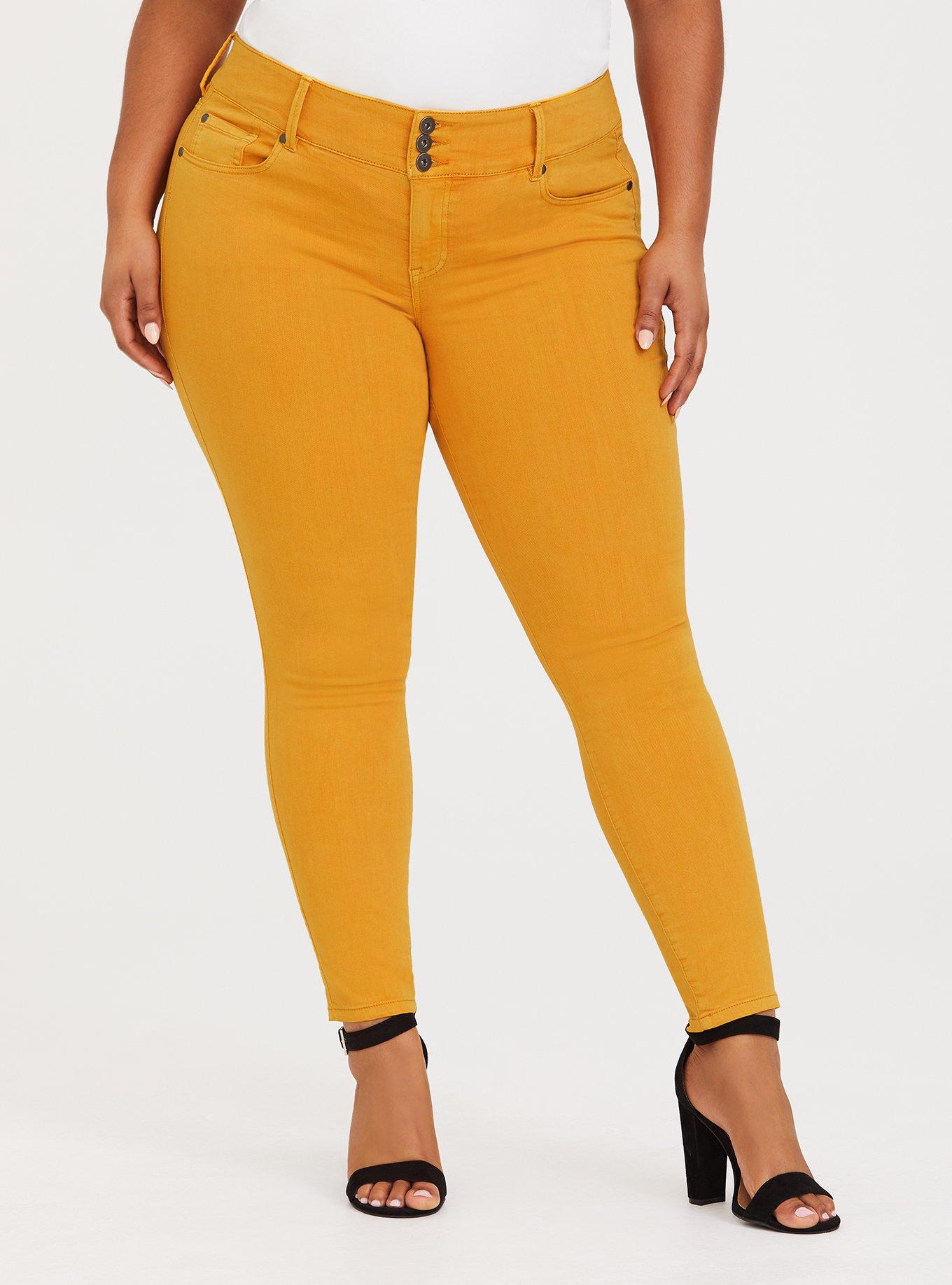 Mustard yellow outlet jeggings