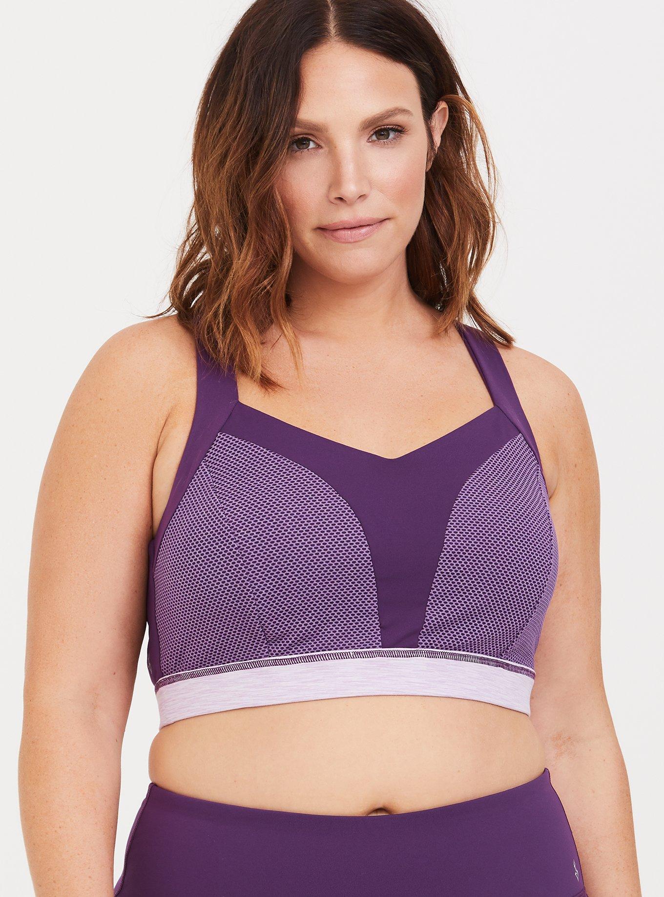 mesh racerback sports bra