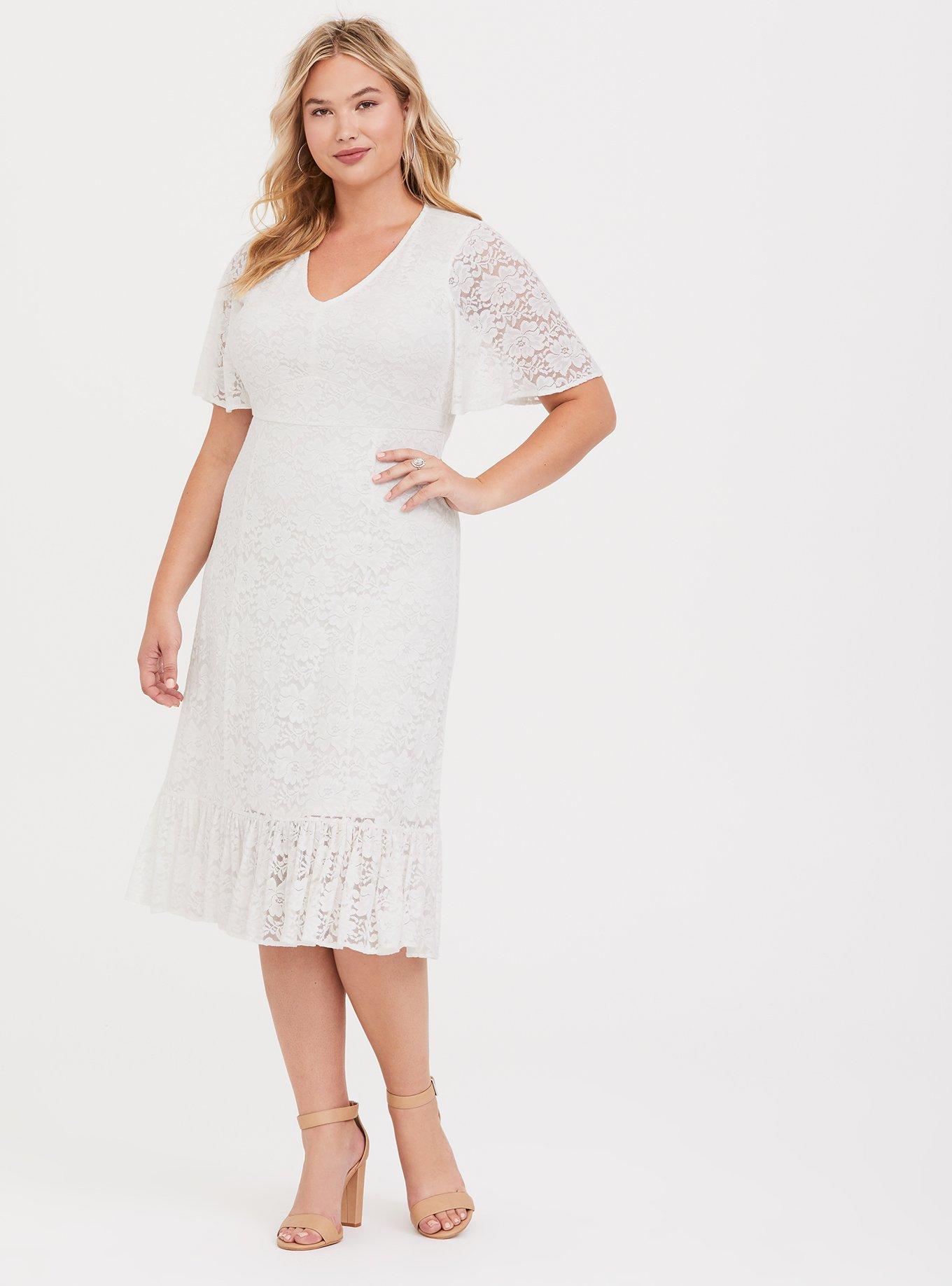 Plus size 2025 white dress torrid