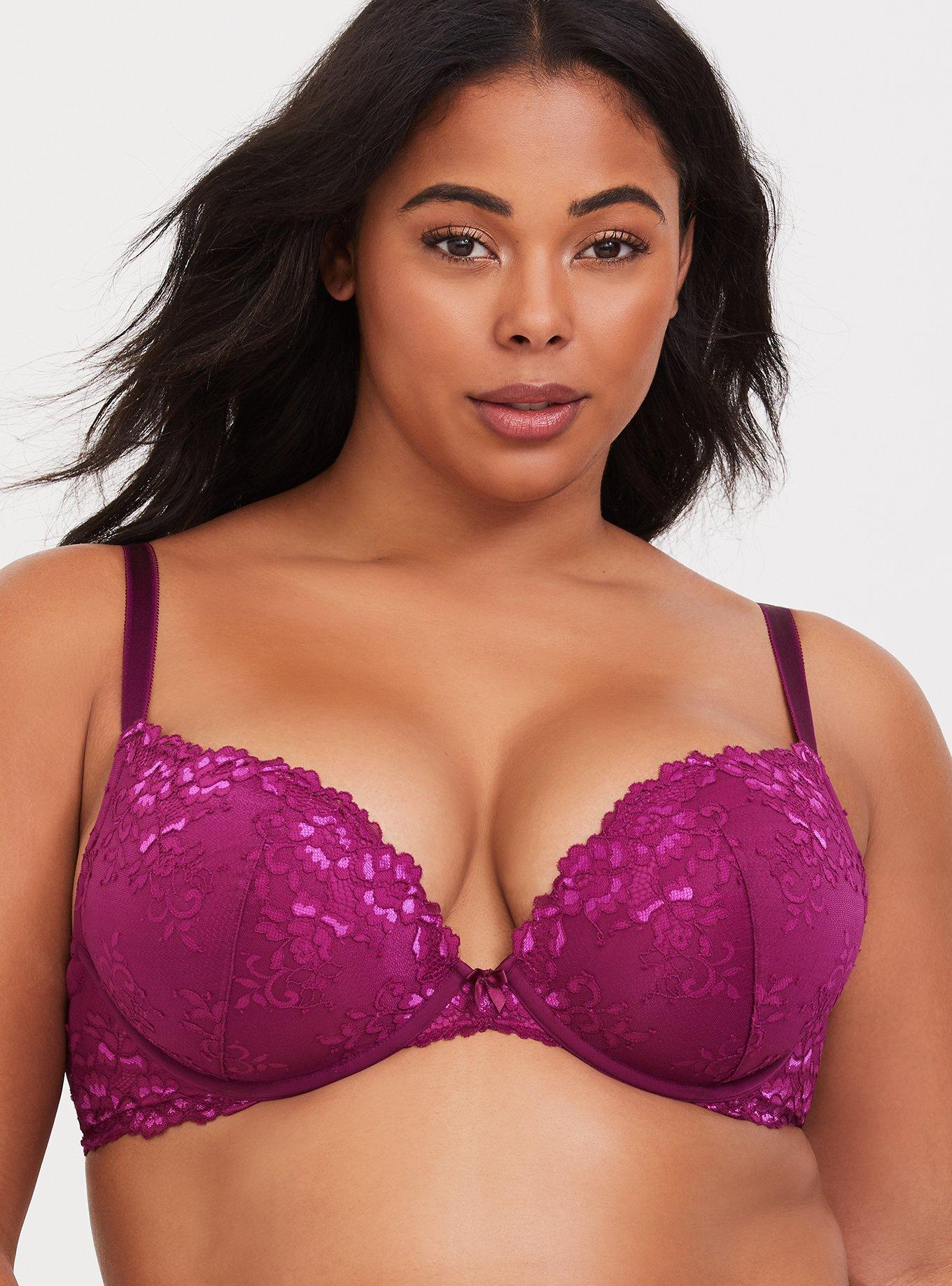 XO Plunge Push-Up Bra, NAVARRA, hi-res