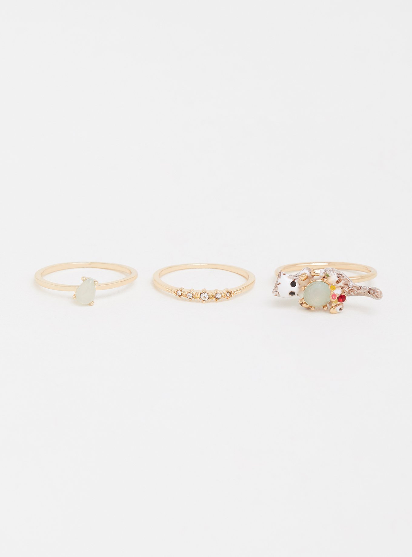 Plus Size - Kitty Ring - Set of 3 - Torrid
