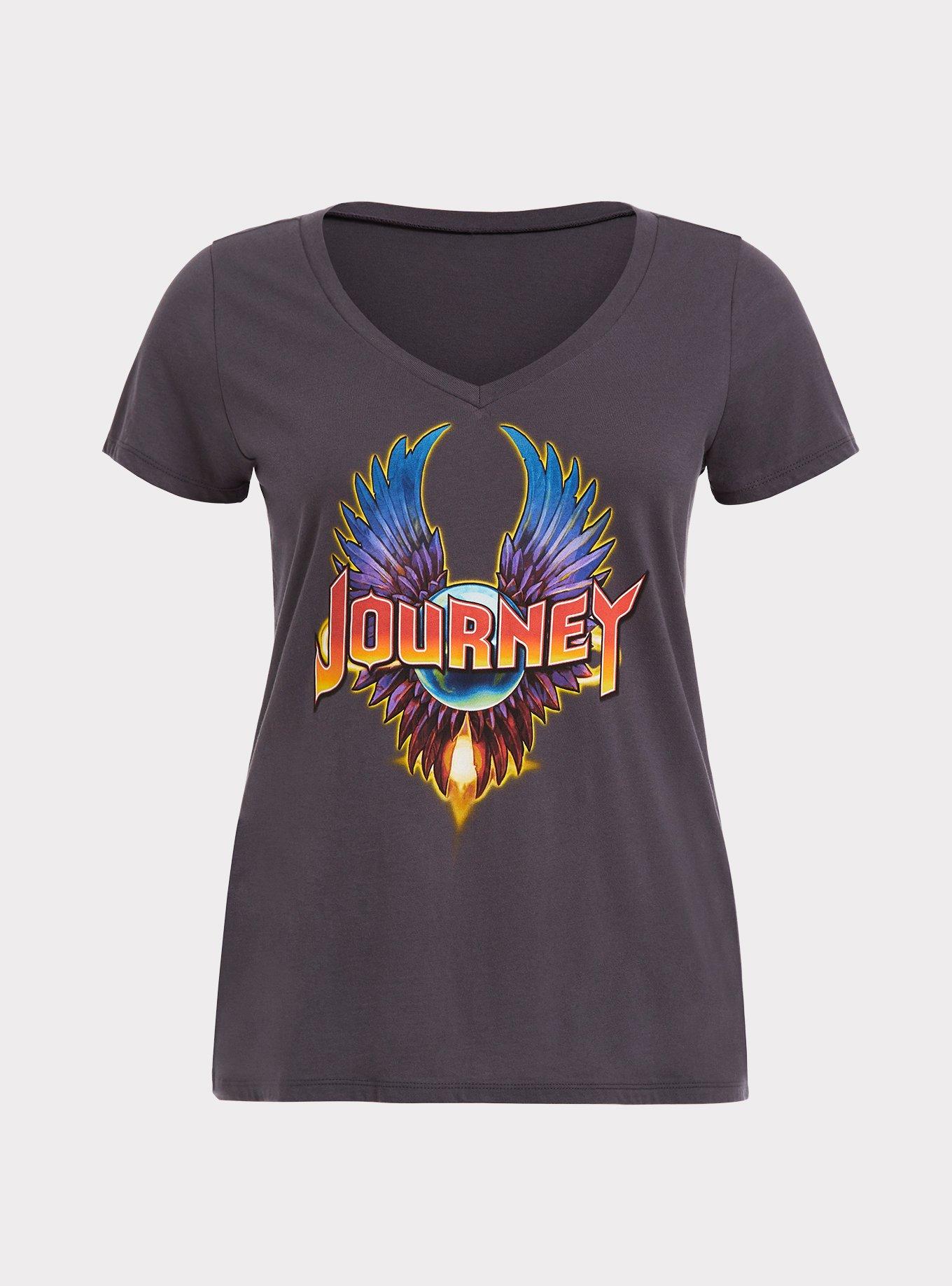 Journey Grey V-Neck Tee, , hi-res