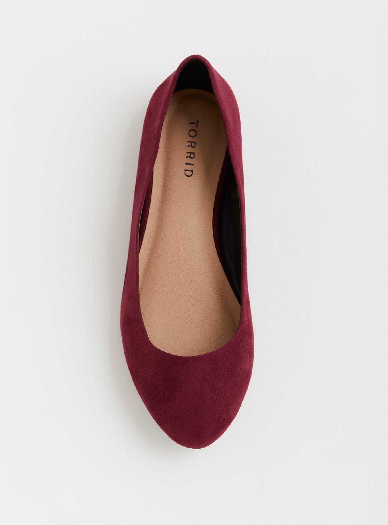 Burgundy wide width shoes online