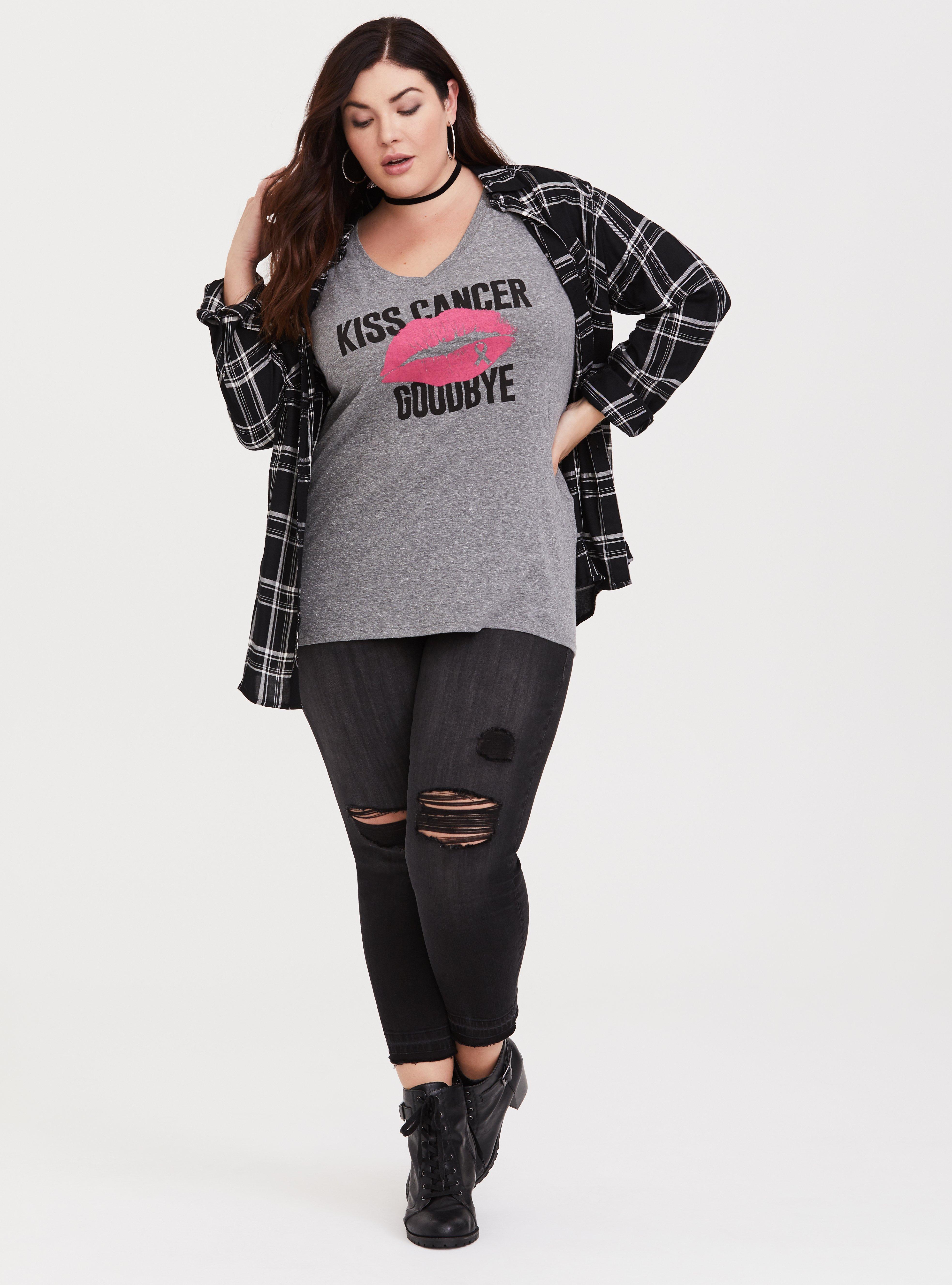 Breast Cancer Awareness - Grey Triblend Tee, MEDIUM HEATHER GREY, alternate