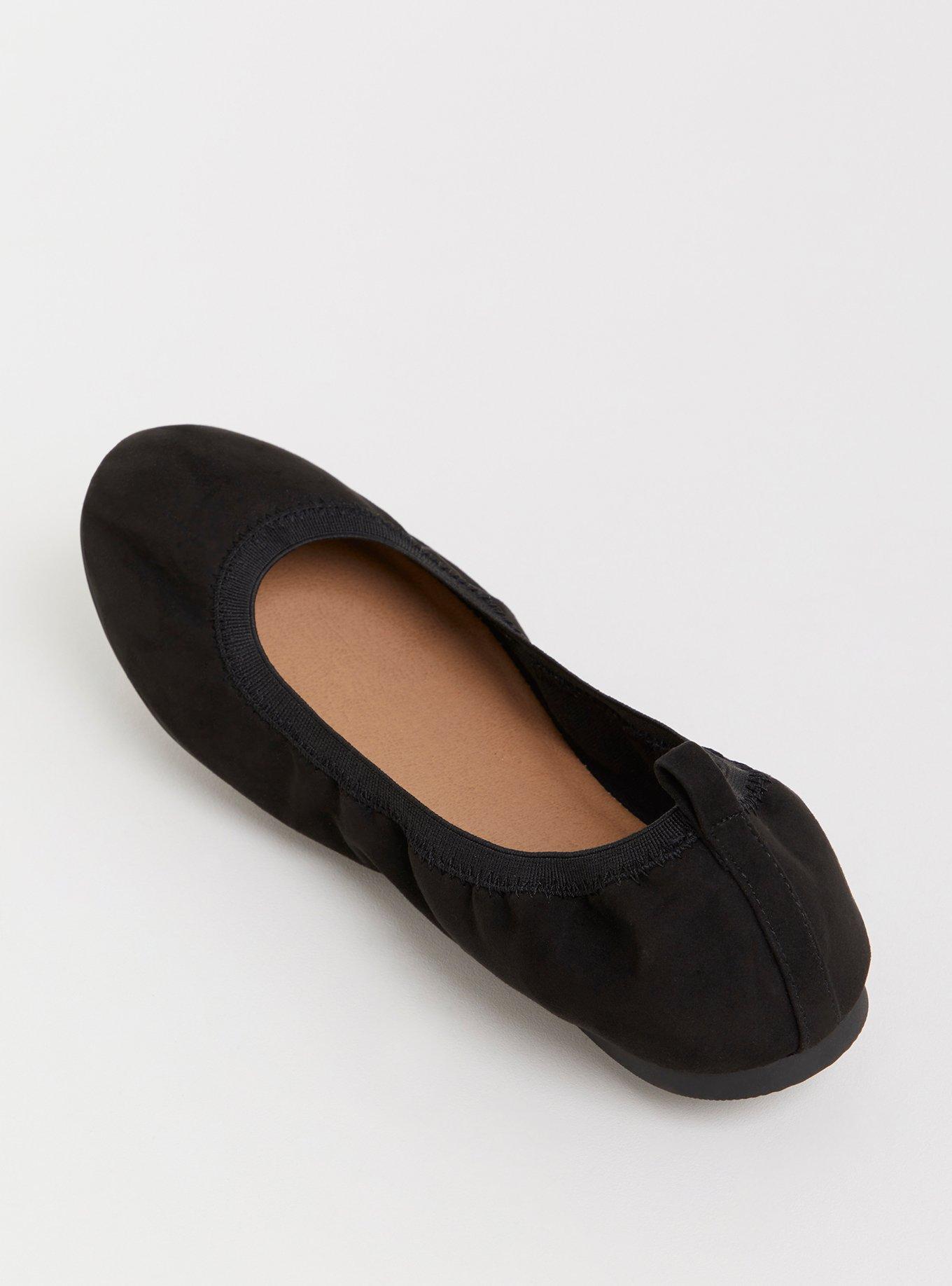 Scrunch Ballet Flat (WW), BLACK, alternate