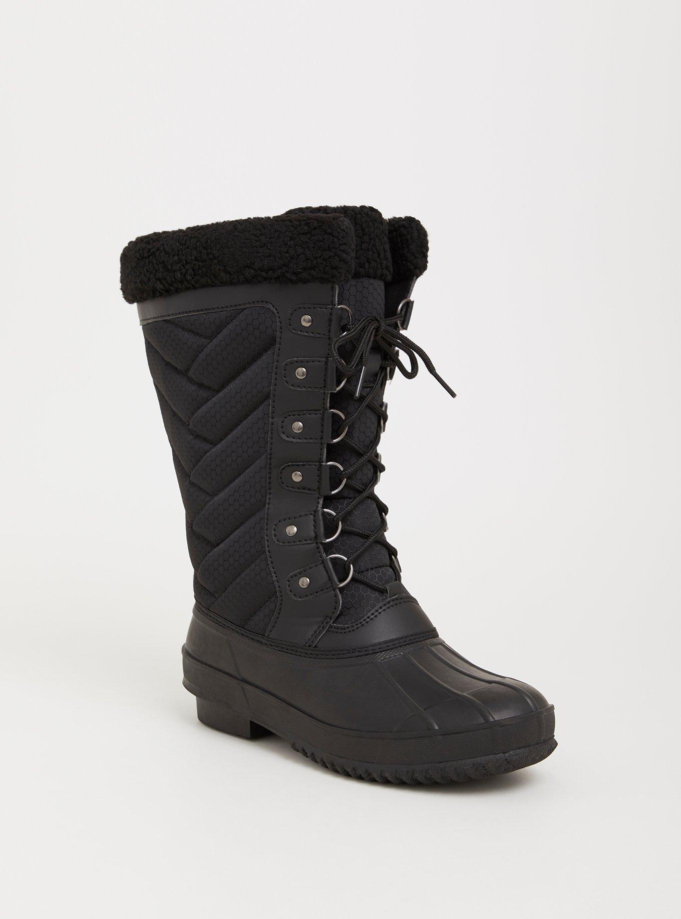 Black Sherpa Boot (Wide Width), , hi-res
