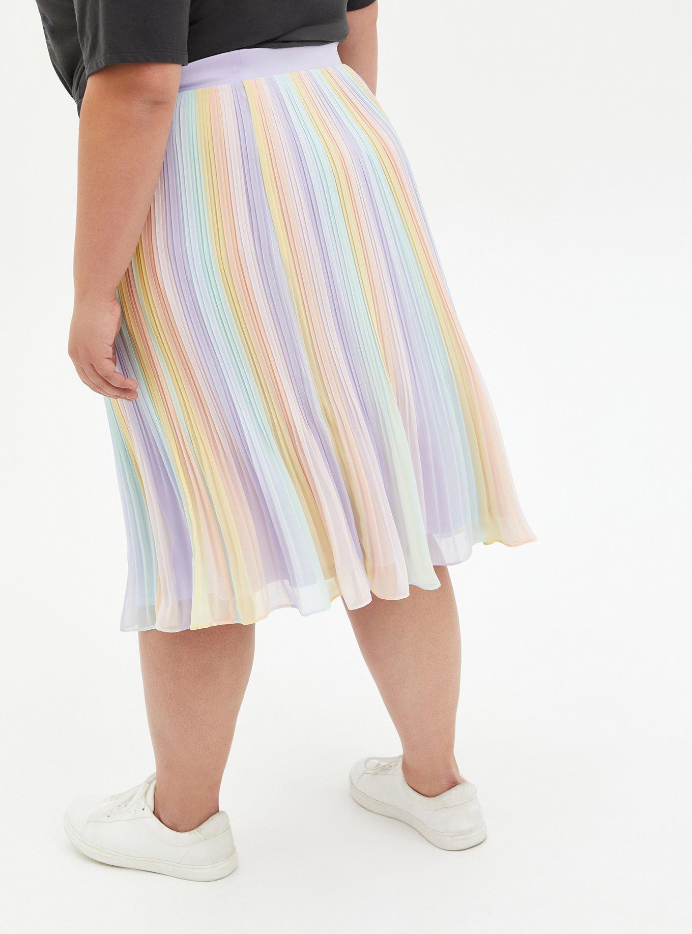 Chiffon 2024 rainbow skirt