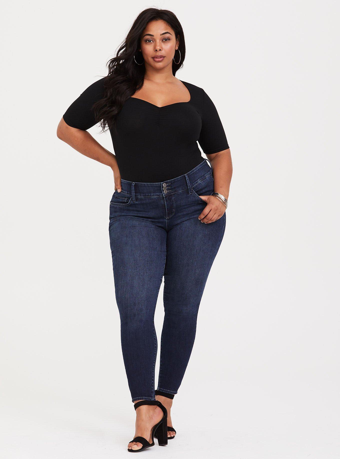 Plus Size - Foxy Ruched Sweetheart Neckline Top - Torrid