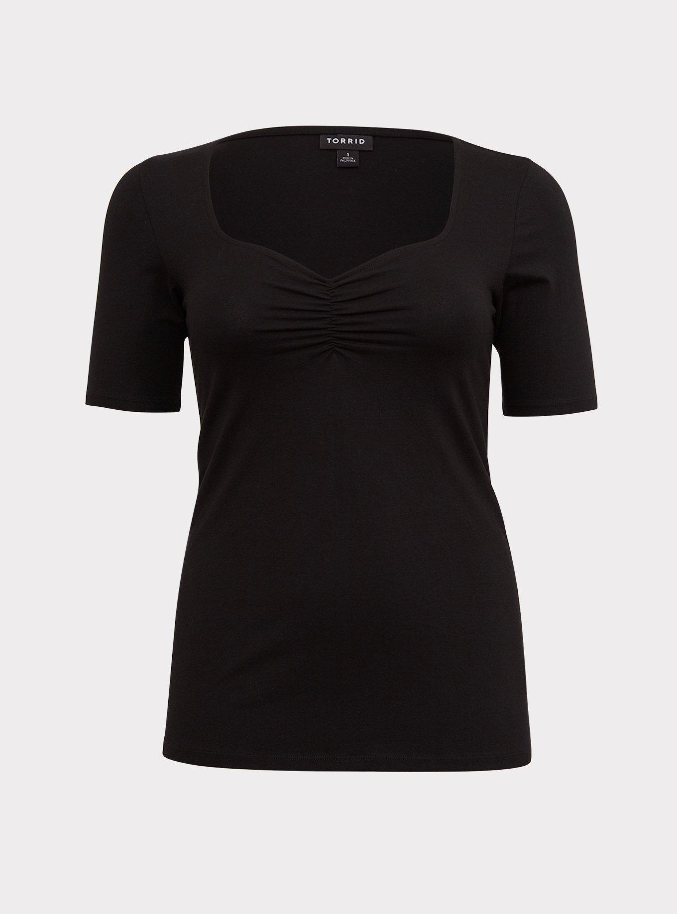 Plus Size - Foxy Ruched Sweetheart Neckline Top - Torrid