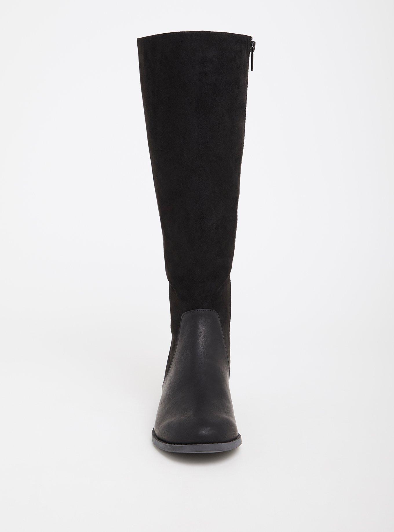 Bow Back Knee Boot (WW), BLACK, alternate