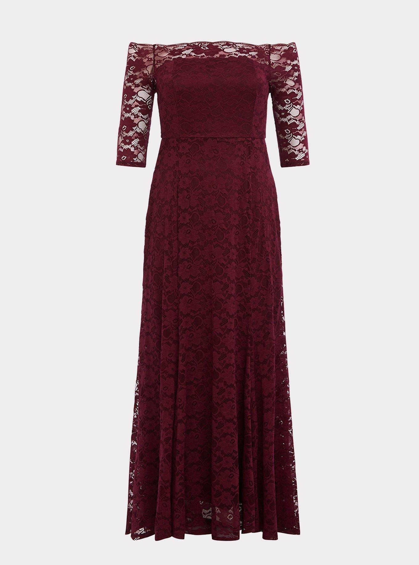 Look at Me Wow Red Lace Two-Piece Dress