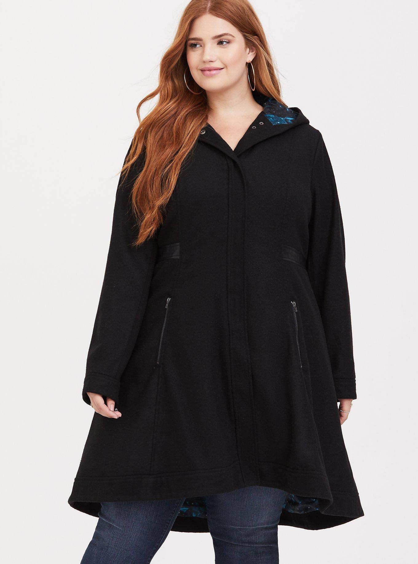 Plus Size - Her Universe Doctor Who Black Lace Back Coat - Torrid