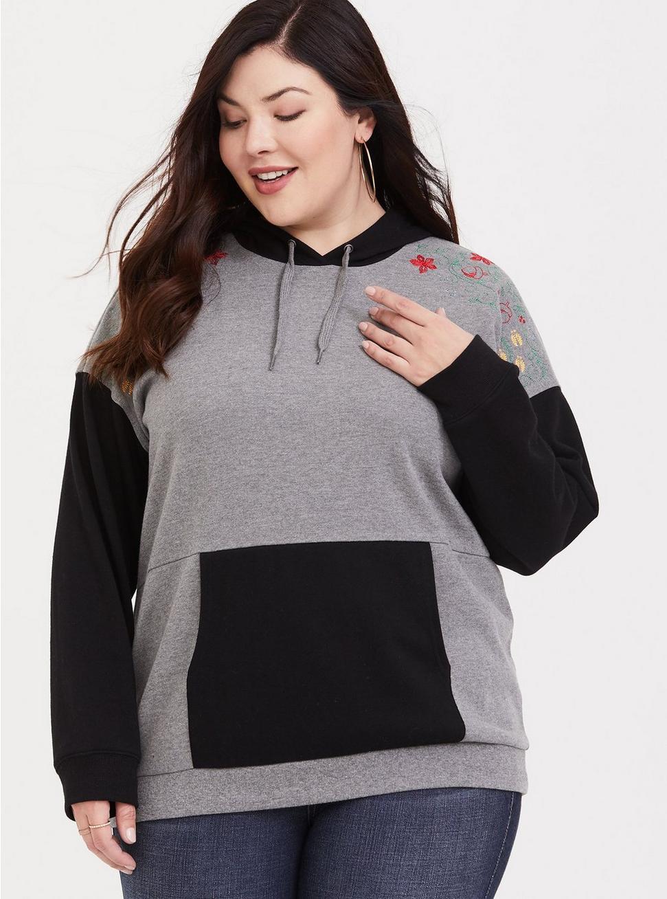 Plus Size - Disney Holiday Bambi Embroidered Sweatshirt - Torrid