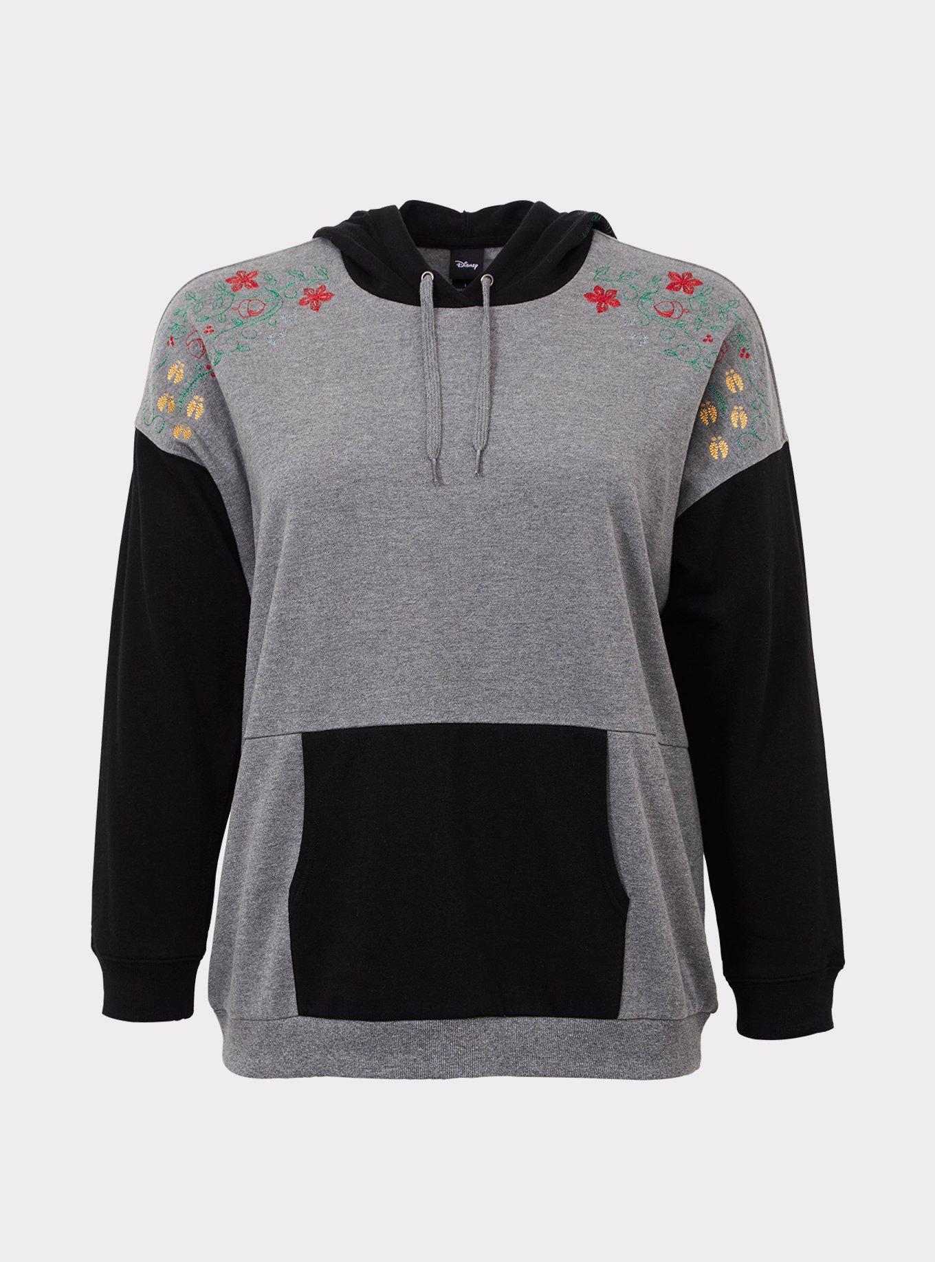 Plus Size Disney Holiday Bambi Embroidered Sweatshirt, GREY, hi-res