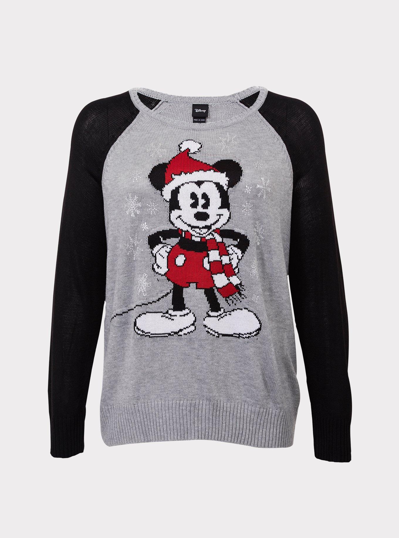 Disney Womens Plus Size T-Shirt Minnie Mouse Print (Heather Grey
