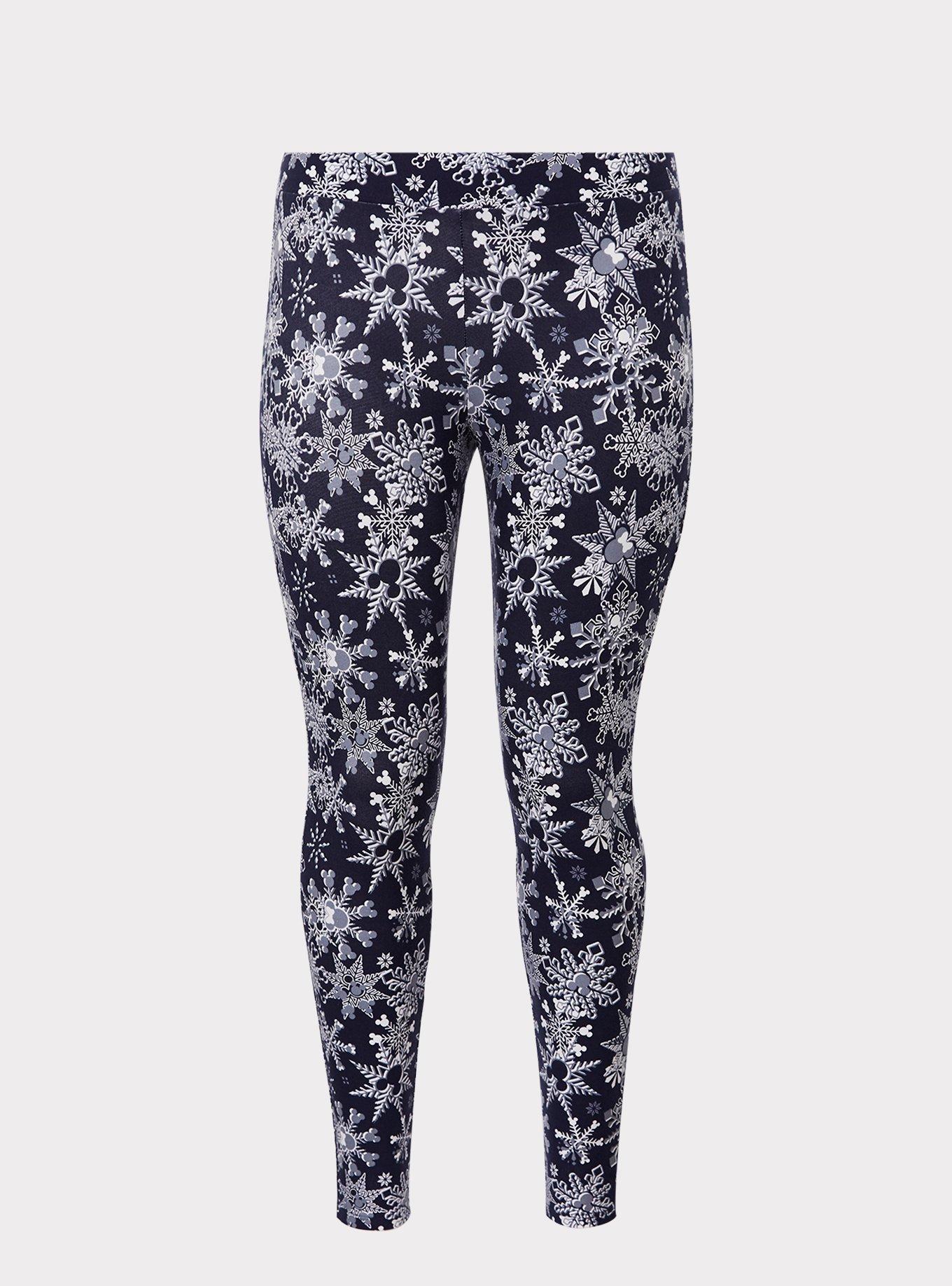 Plus Size Disney Holiday Mickey & Minnie Mouse Snowflake Legging, MULTI, hi-res