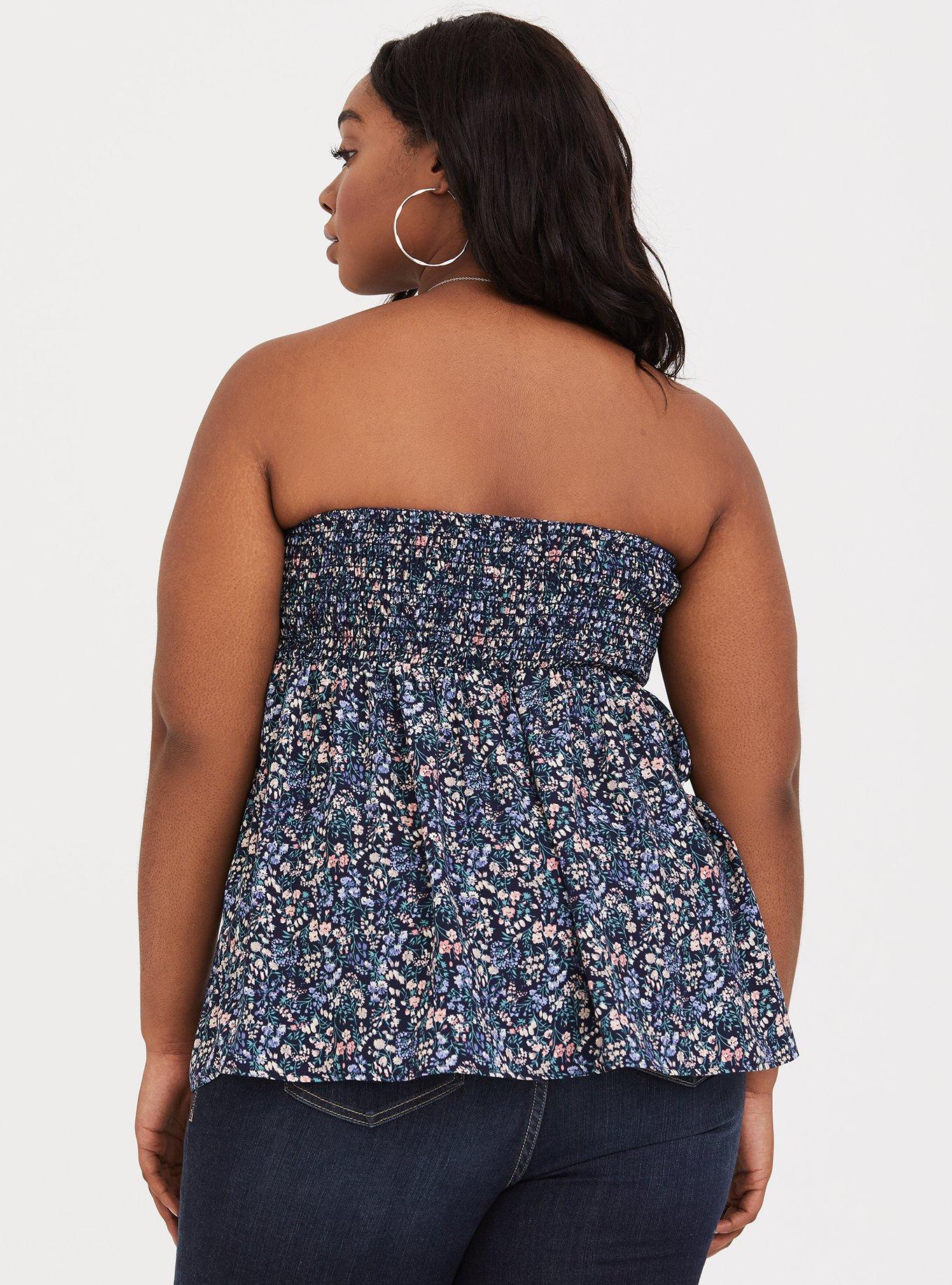 Floral Smocked Tube Top, NONEC, alternate