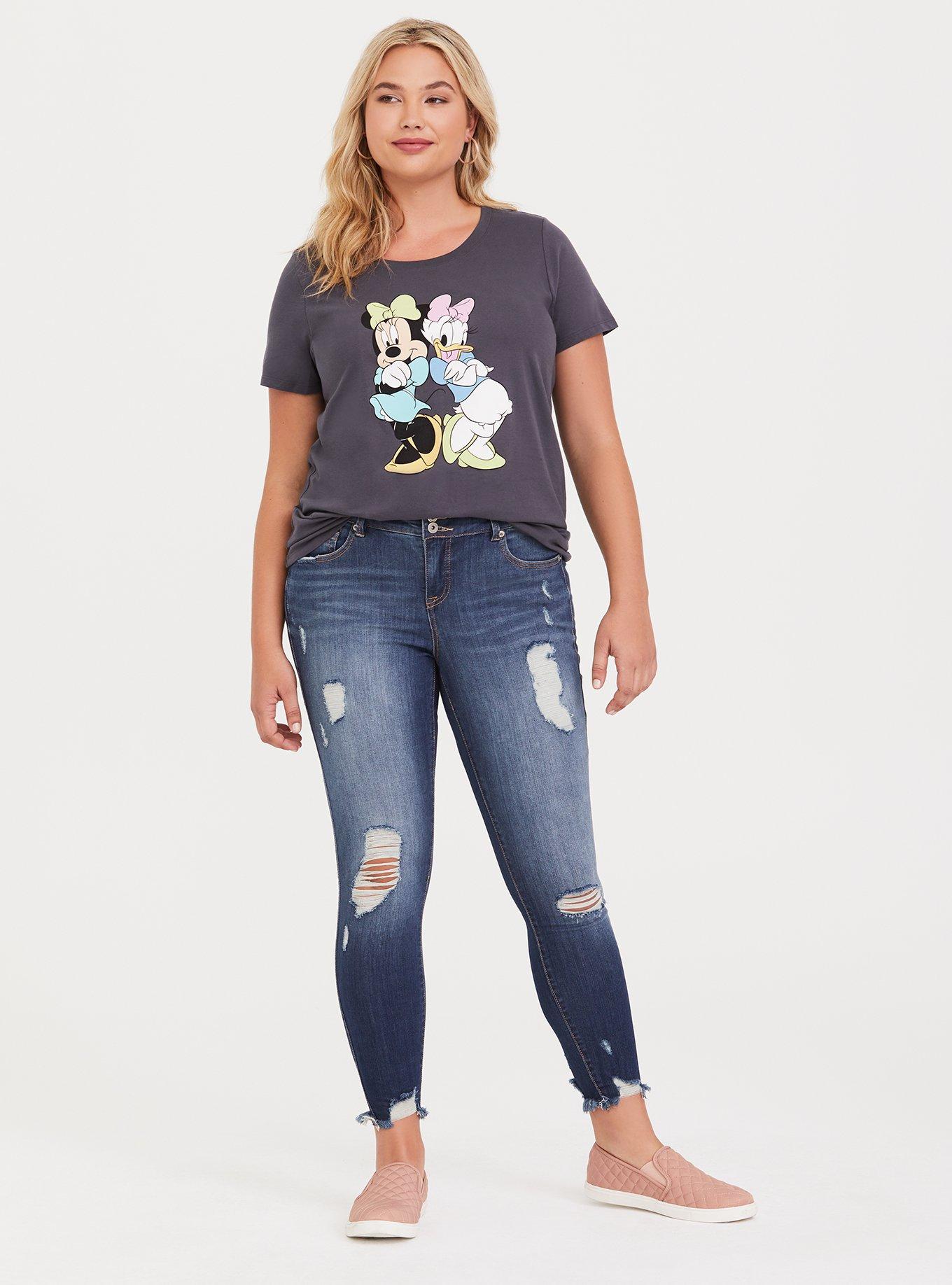 Plus Size - Disney Daisy Duck Grey Crew Neck Tee - Torrid