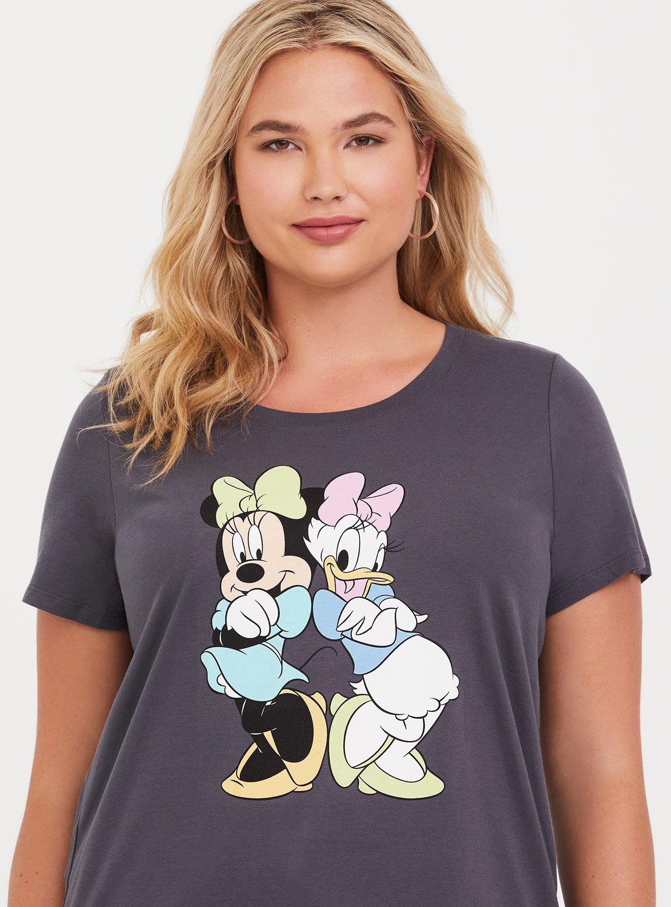 Plus Size - Disney Daisy Duck Grey Crew Neck Tee - Torrid