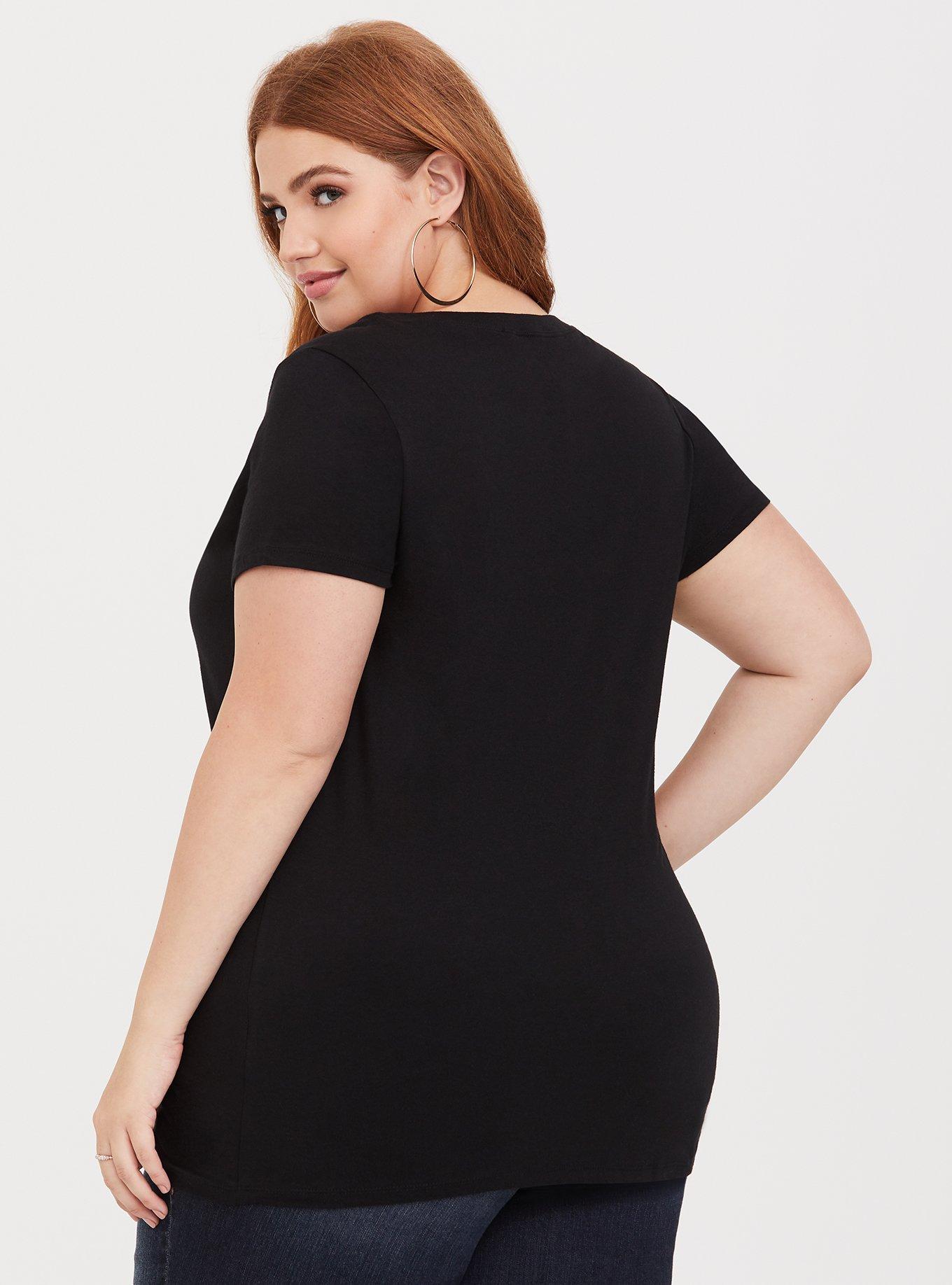 Black MTV Crew Neck Tee, DEEP BLACK, alternate