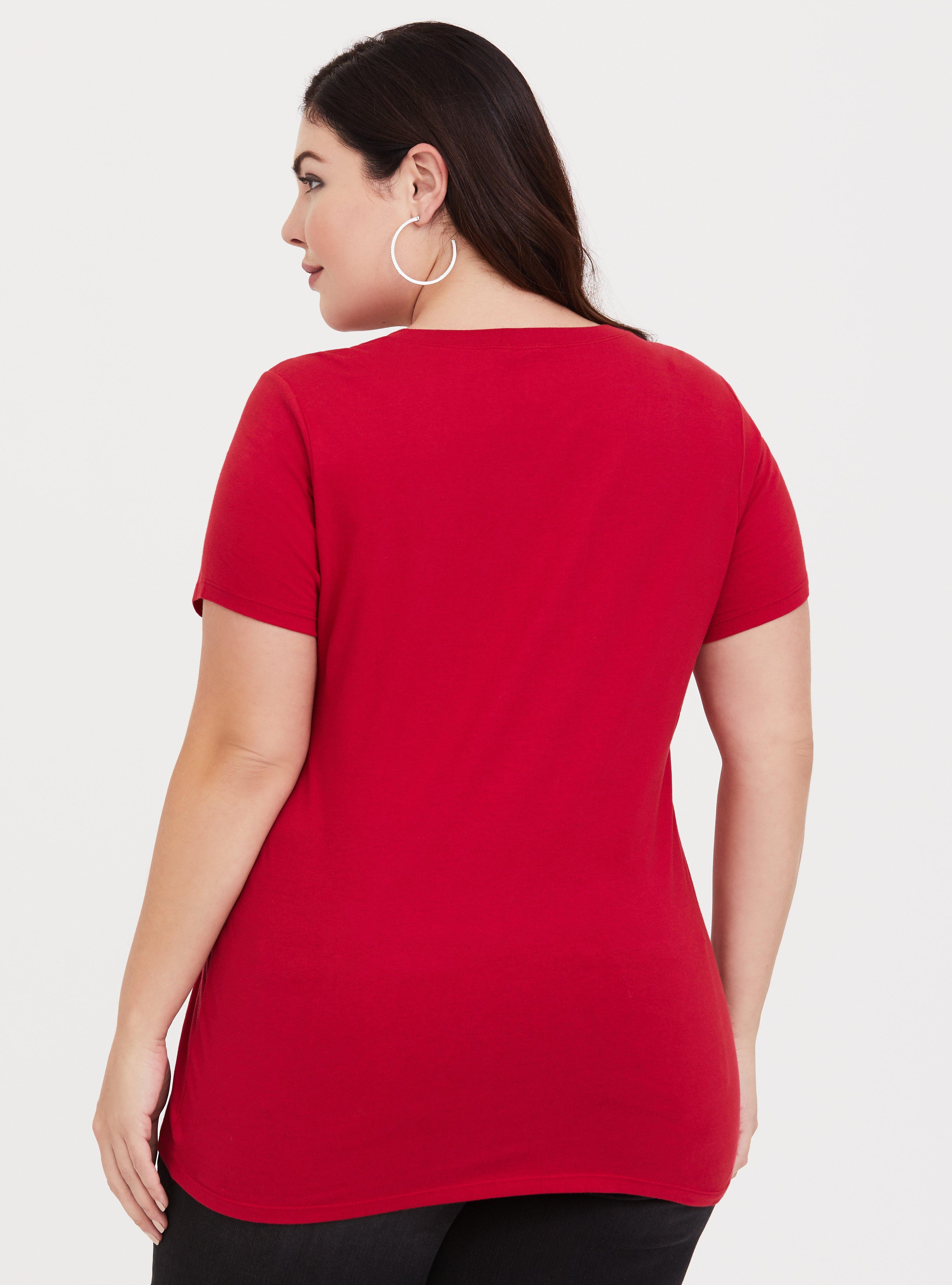 Plus Size Coca Cola Red Crew Tee, JESTER RED, alternate