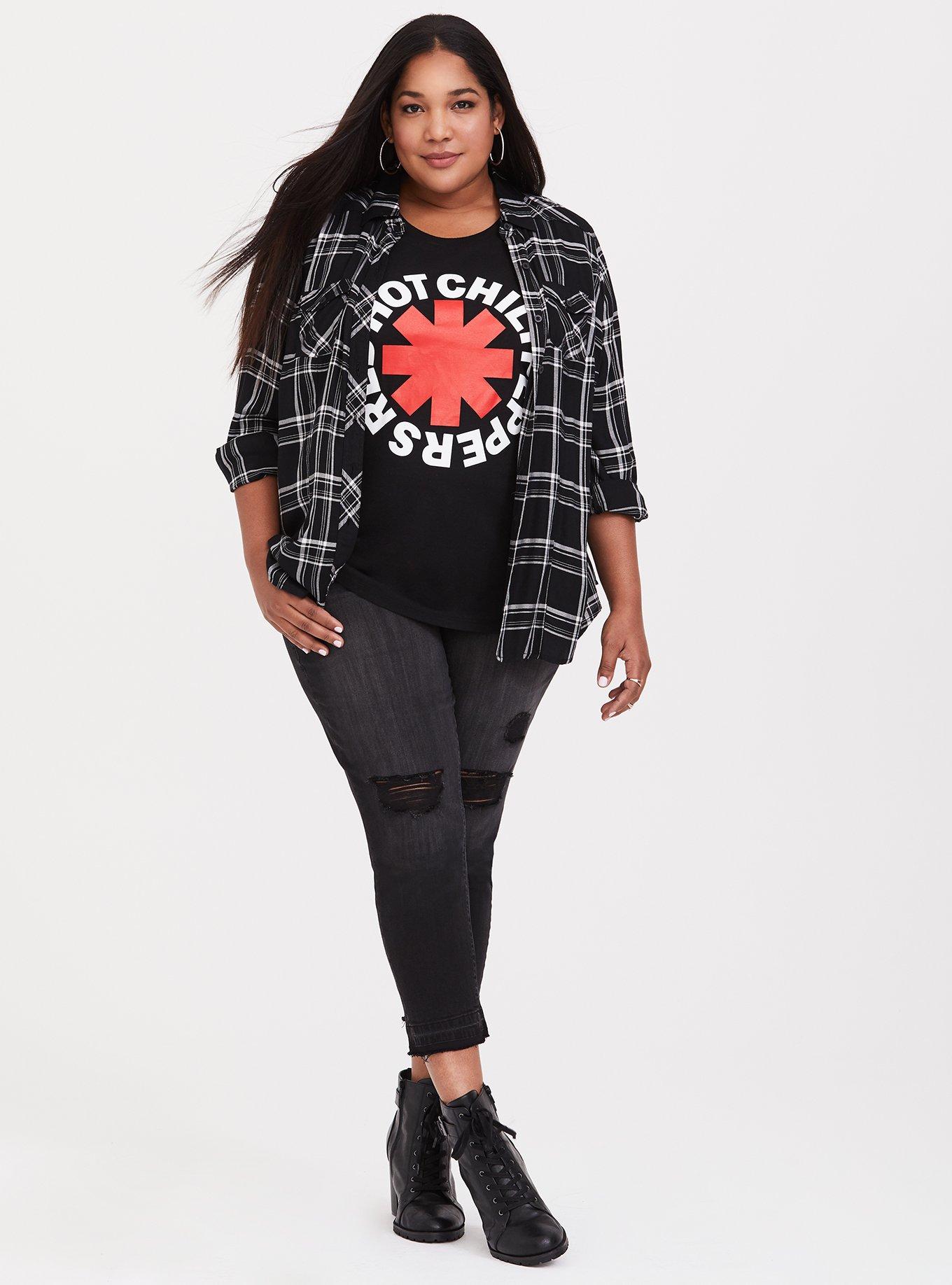 Black Red Hot Chili Peppers Tee, DEEP BLACK, alternate