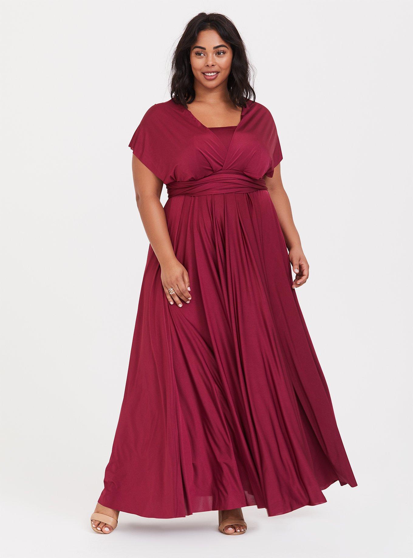 Plus size store convertible dress