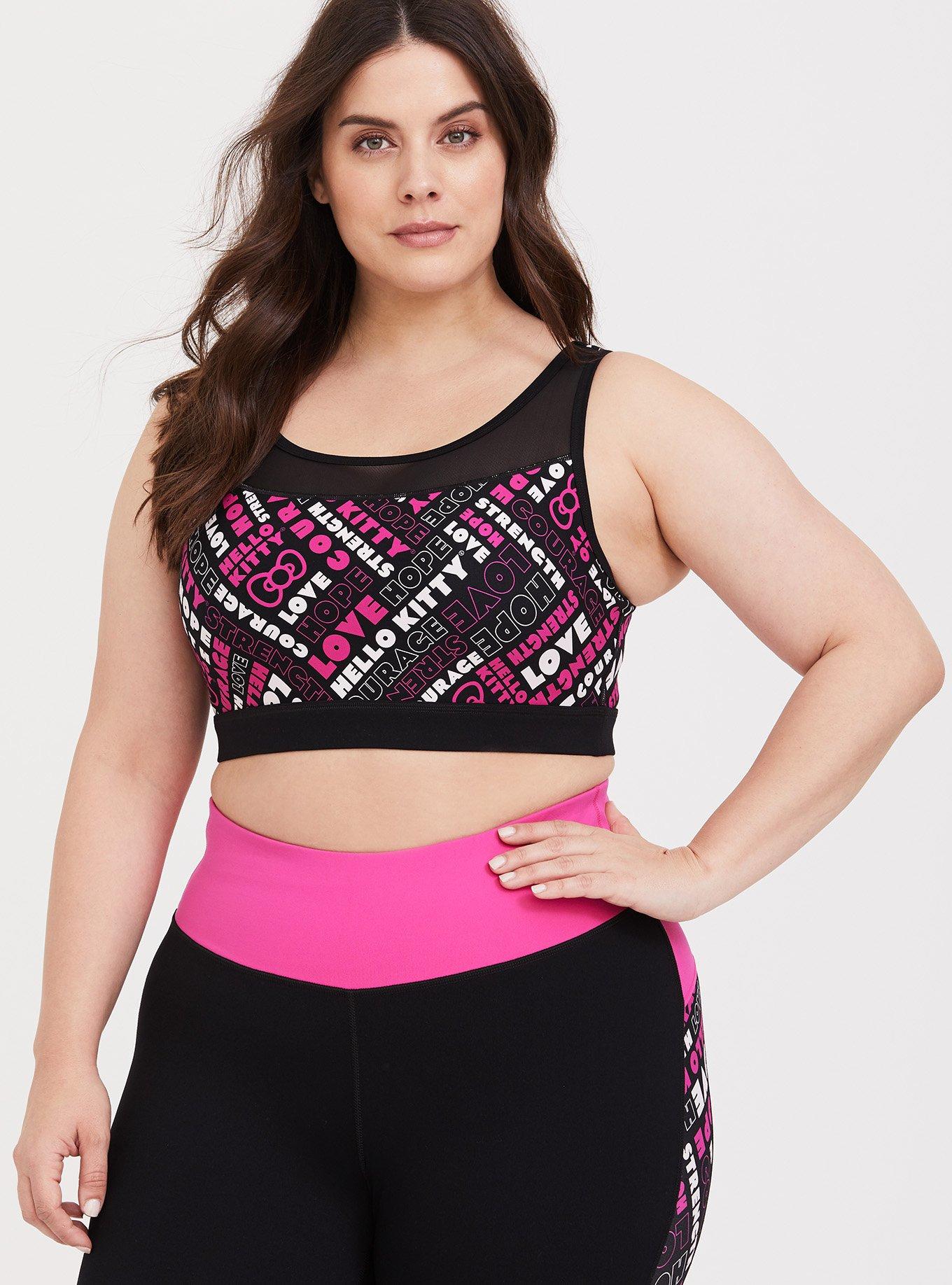 Plus Size - Breast Cancer Awareness - Hello Kitty Sports Bra - Torrid