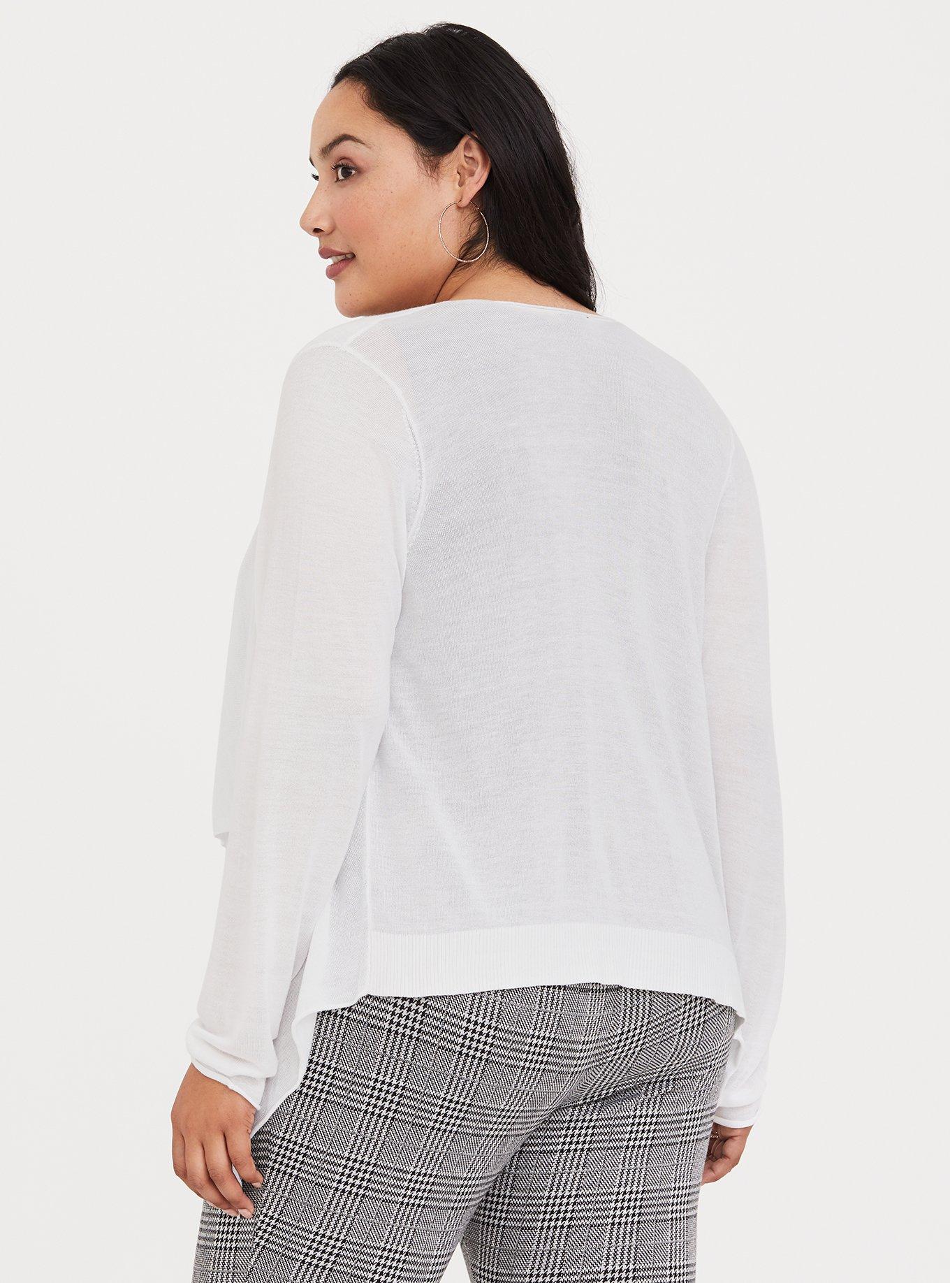 White Drape Cardigan, NONEC, alternate