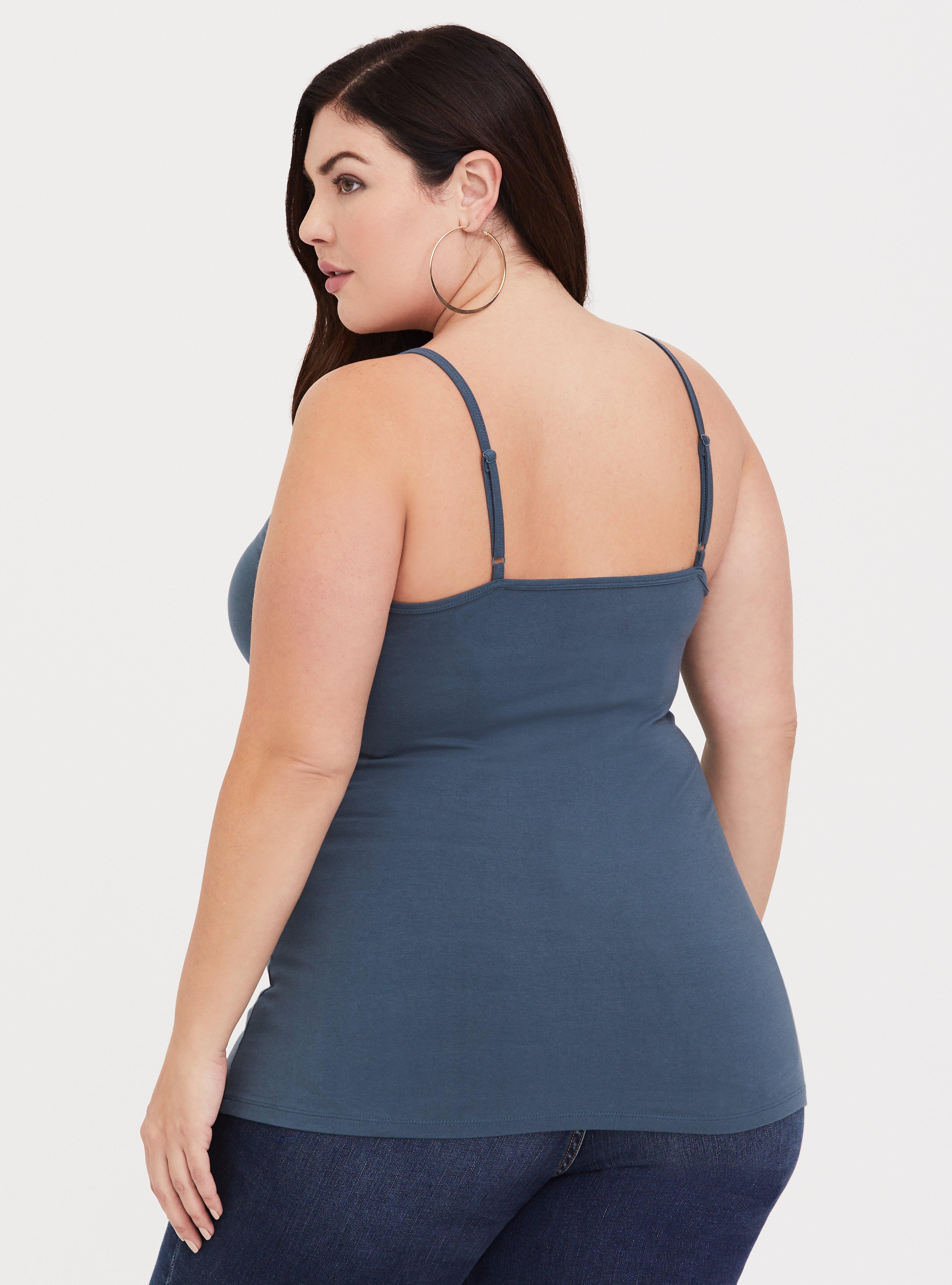 Plus Size Foxy Strappy Cami, HIGH TIDE, alternate