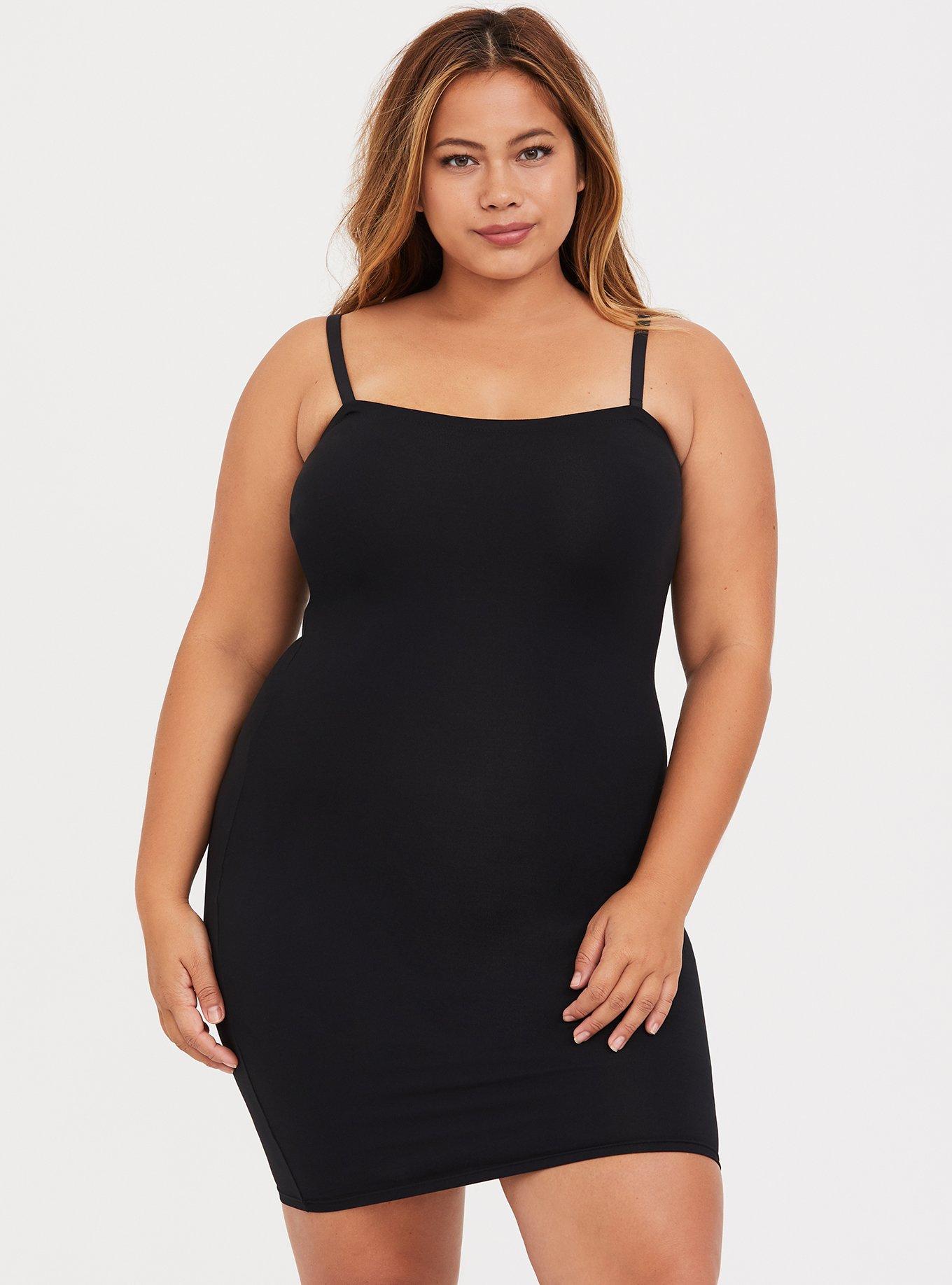 SPANX 989 Black XL Slimplicity Convertible Strapless Slip with