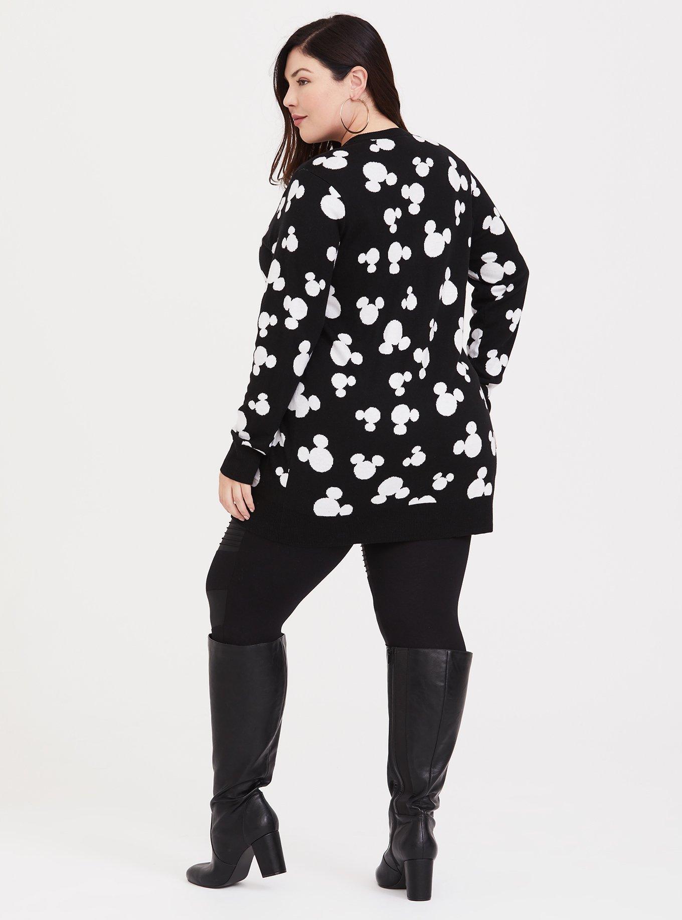 Plus Size - Disney Mickey's 90th Anniversary Black & White