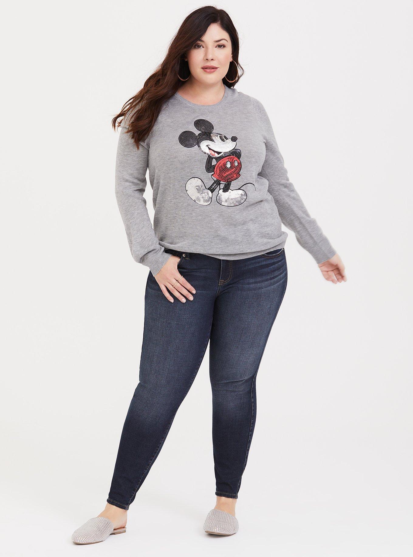 TORRID DISNEY MICKEY'S 90TH ANNI deals SEQUIN SWEATER