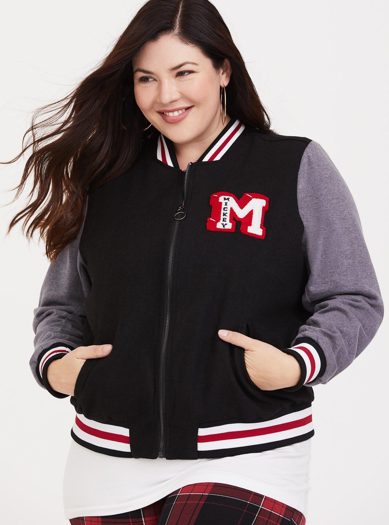 Disney Mickey's 90th Anniversary Patch Bomber Jacket, DEEP BLACK, alternate
