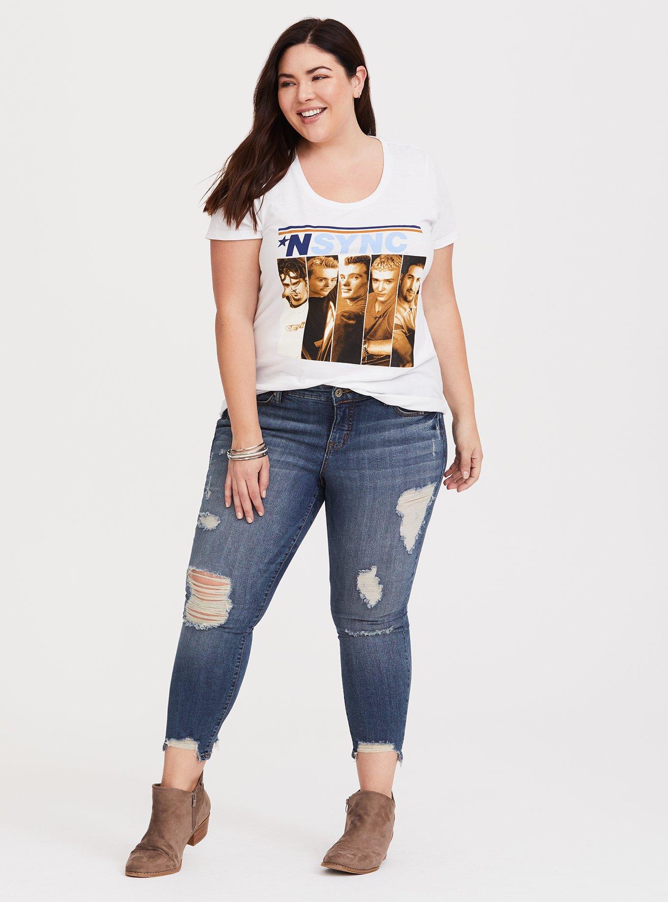 NSYNC White Slim Fit Tee, NONEC, alternate