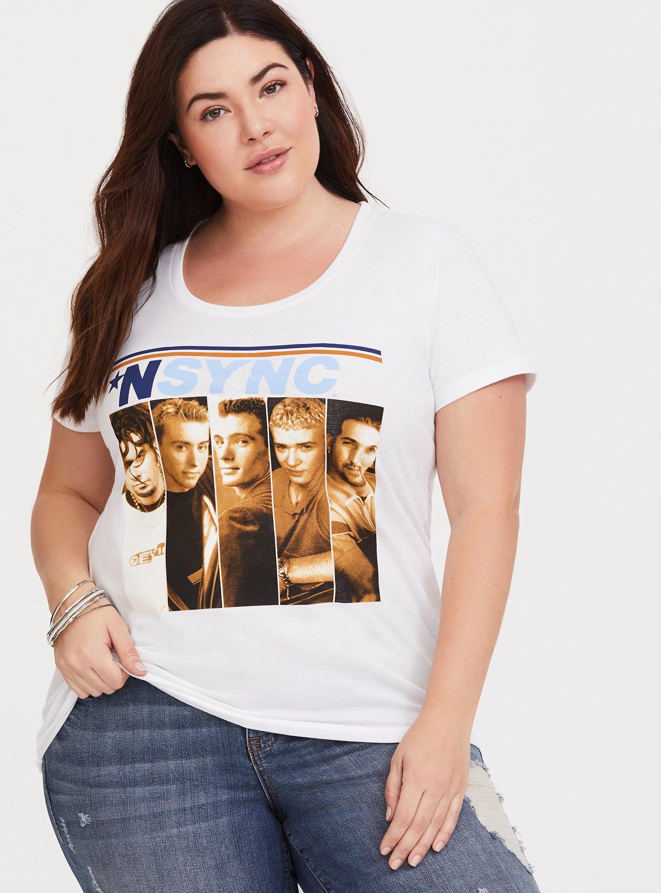 NSYNC White Slim Fit Tee, NONEC, alternate