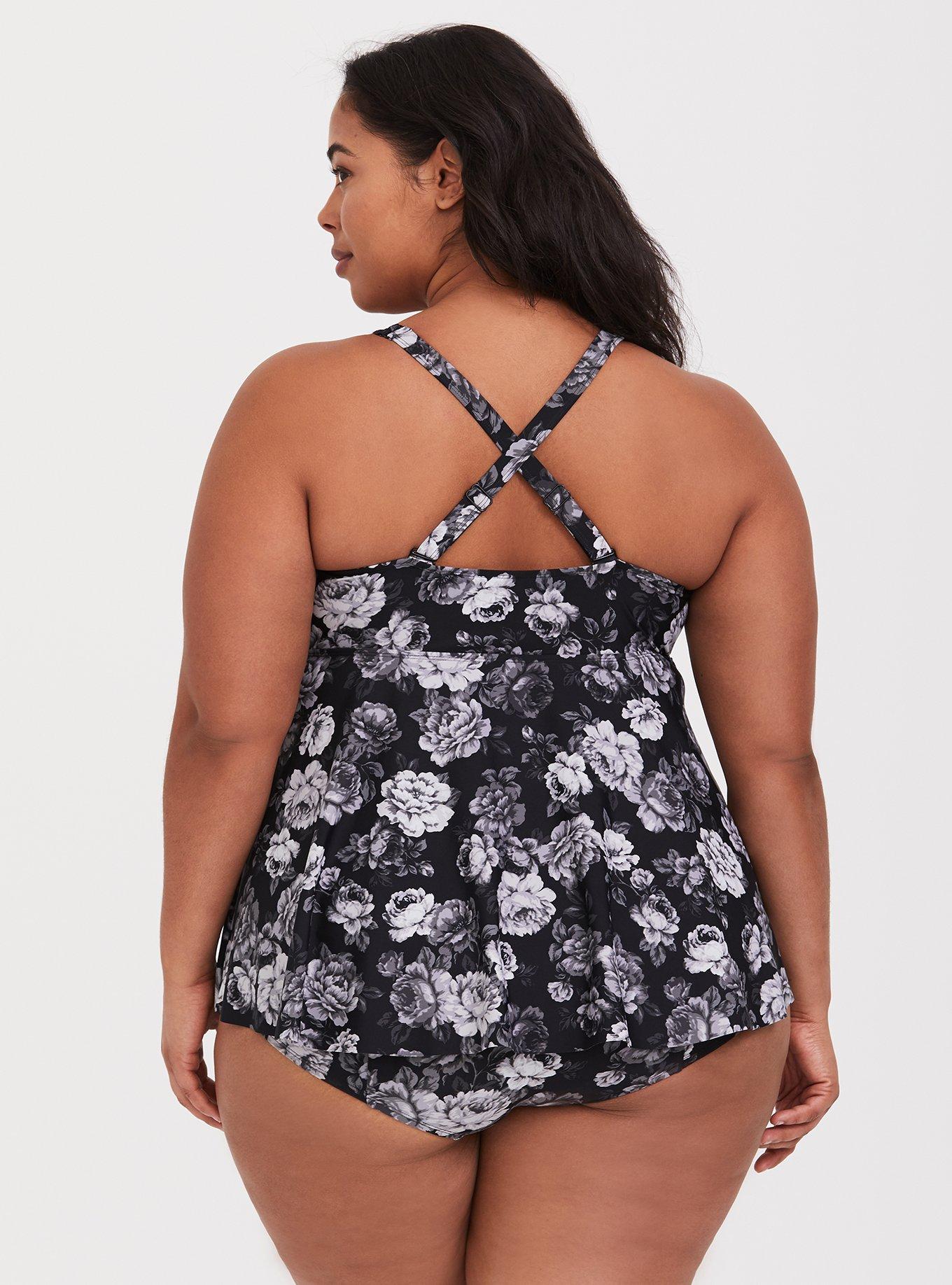 Push-up Lounge Tank Bra - Romantic magnolias