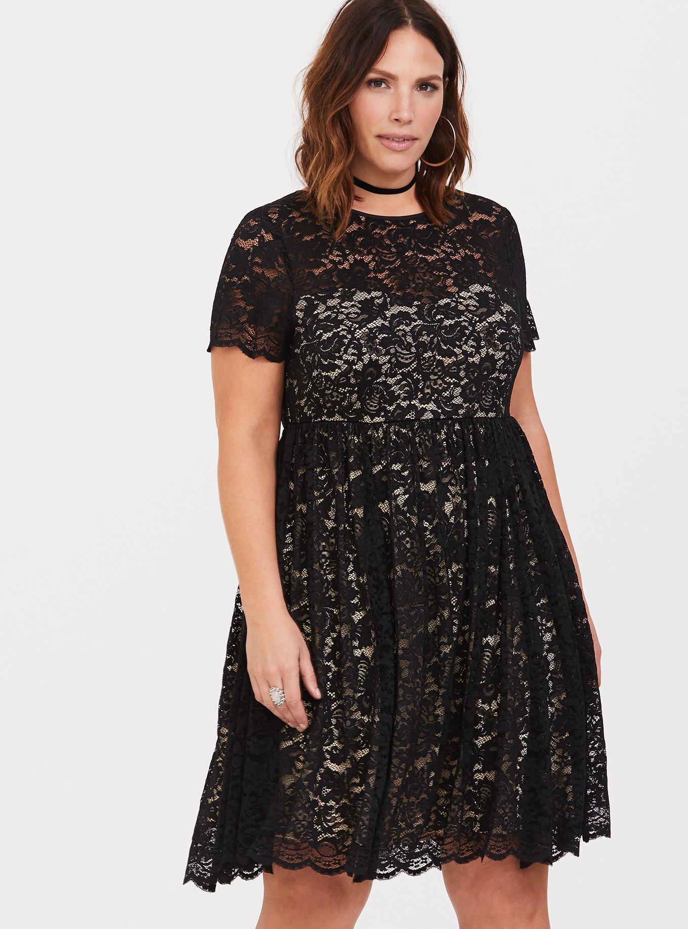 Torrid black outlet cocktail dress