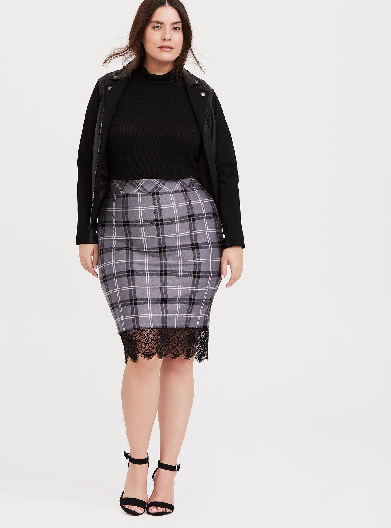 Premium ponte pencil skirt