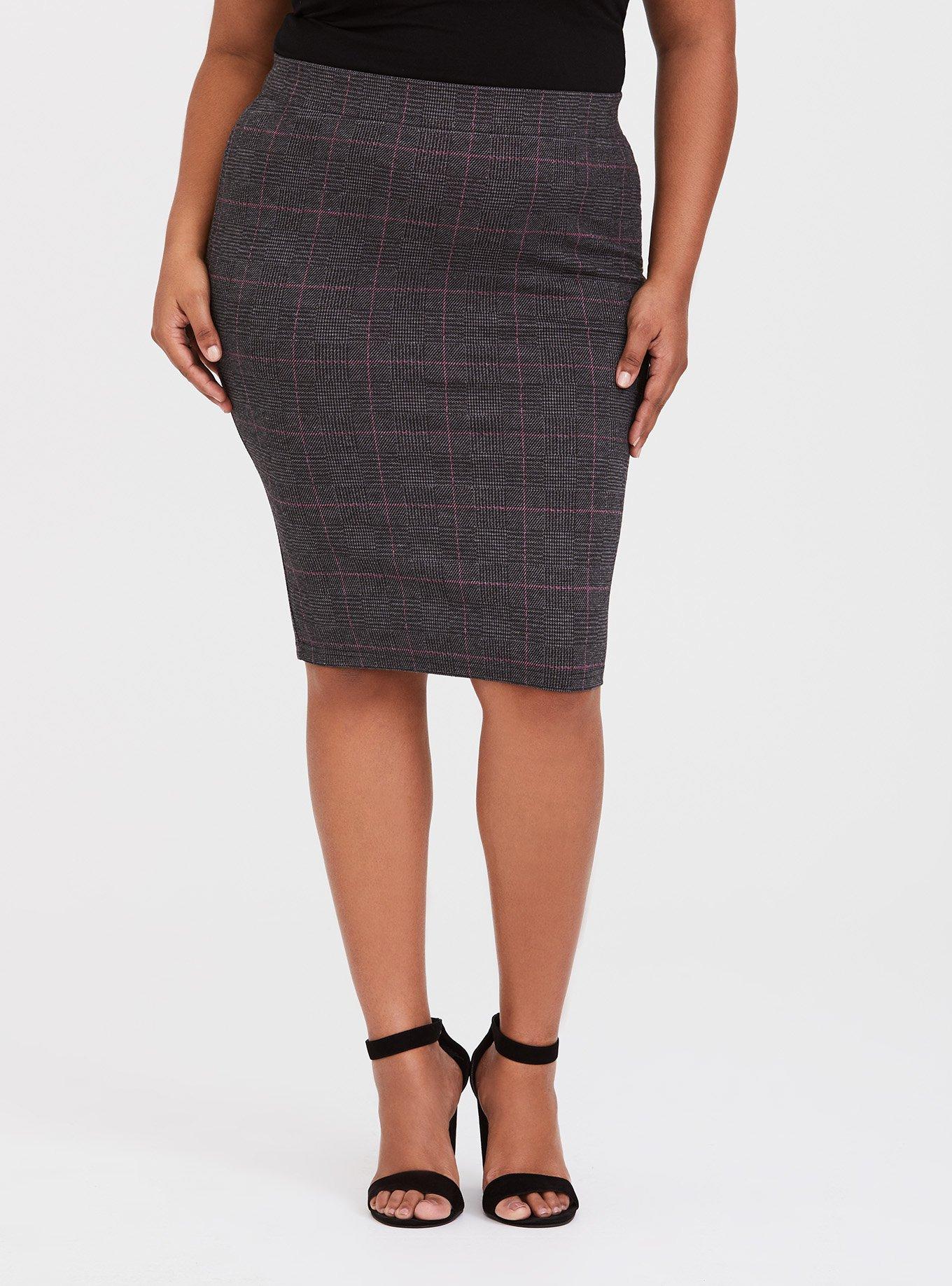 Torrid plaid cheap pencil skirt