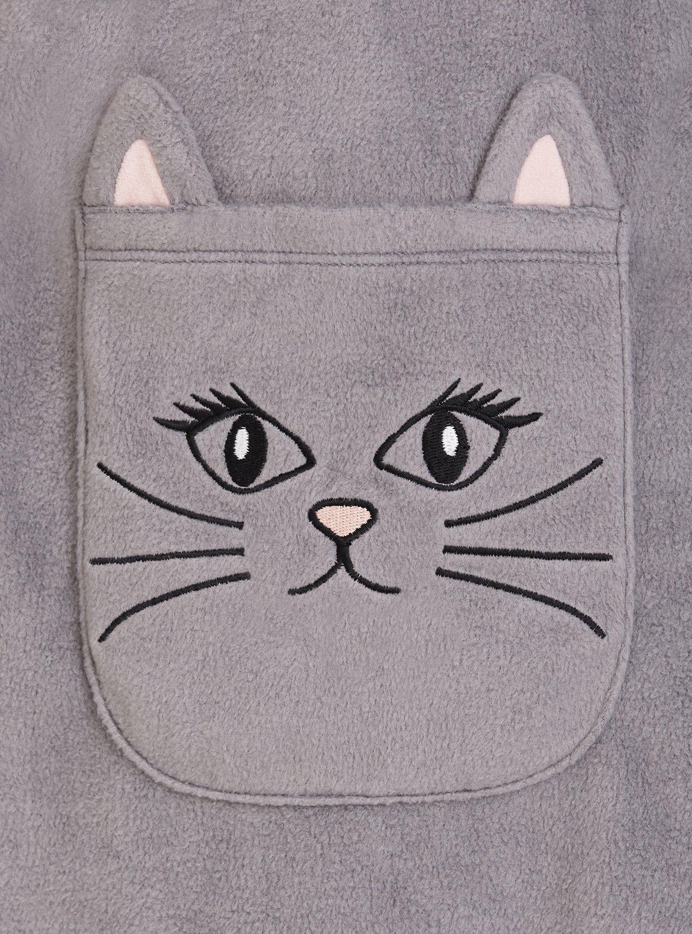 Sherpa Lined Sleep Robe, GREY, alternate