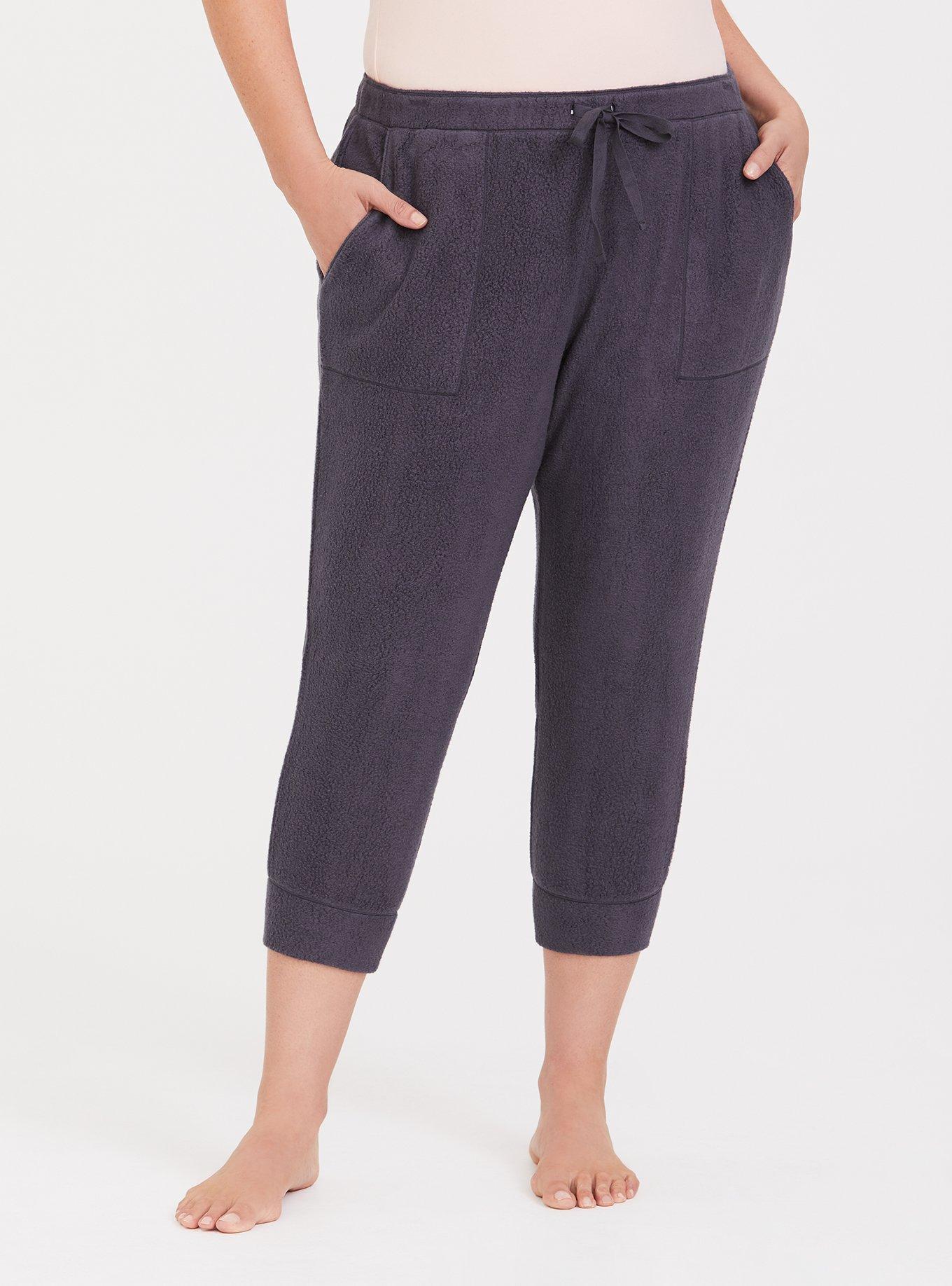 Plus Size - Dark Grey Fleece Lounge Jogger - Torrid