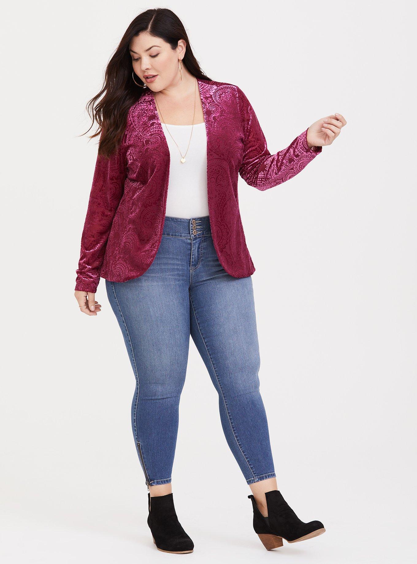 Torrid shop velvet jacket