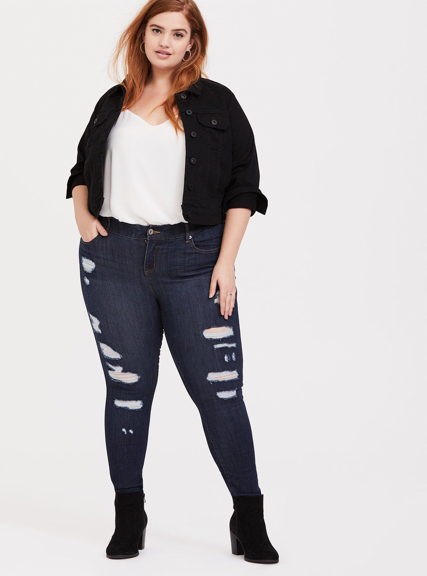 Torrid plus best sale size denim jacket