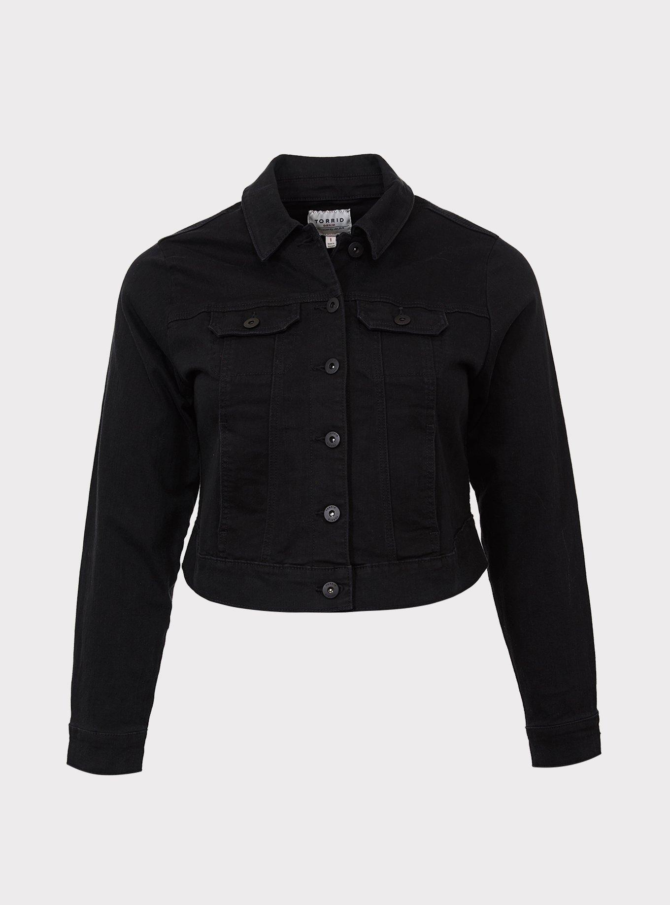 h:ours Blaine Cropped Puffer Jacket in Black