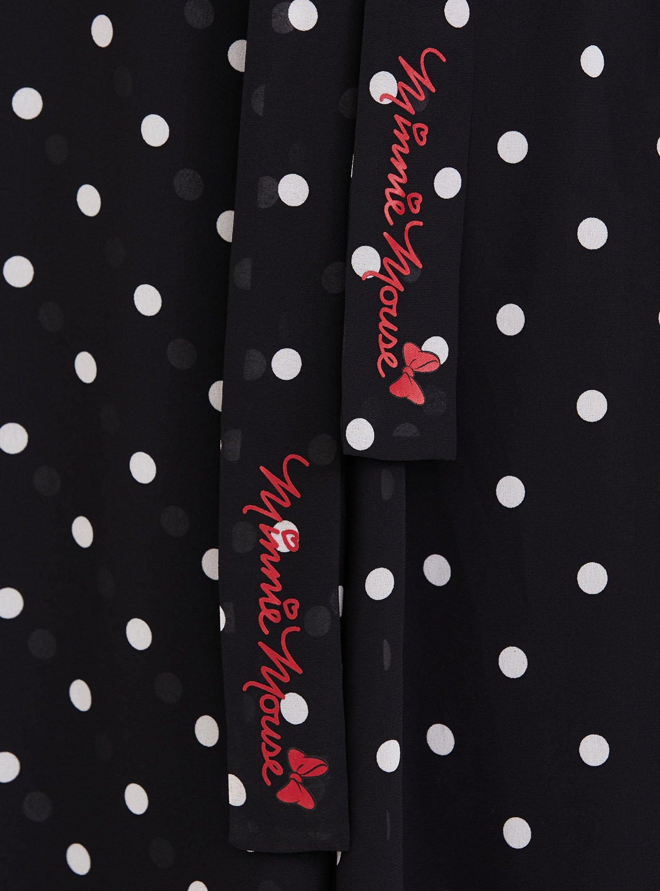 minnie mouse black and white dress