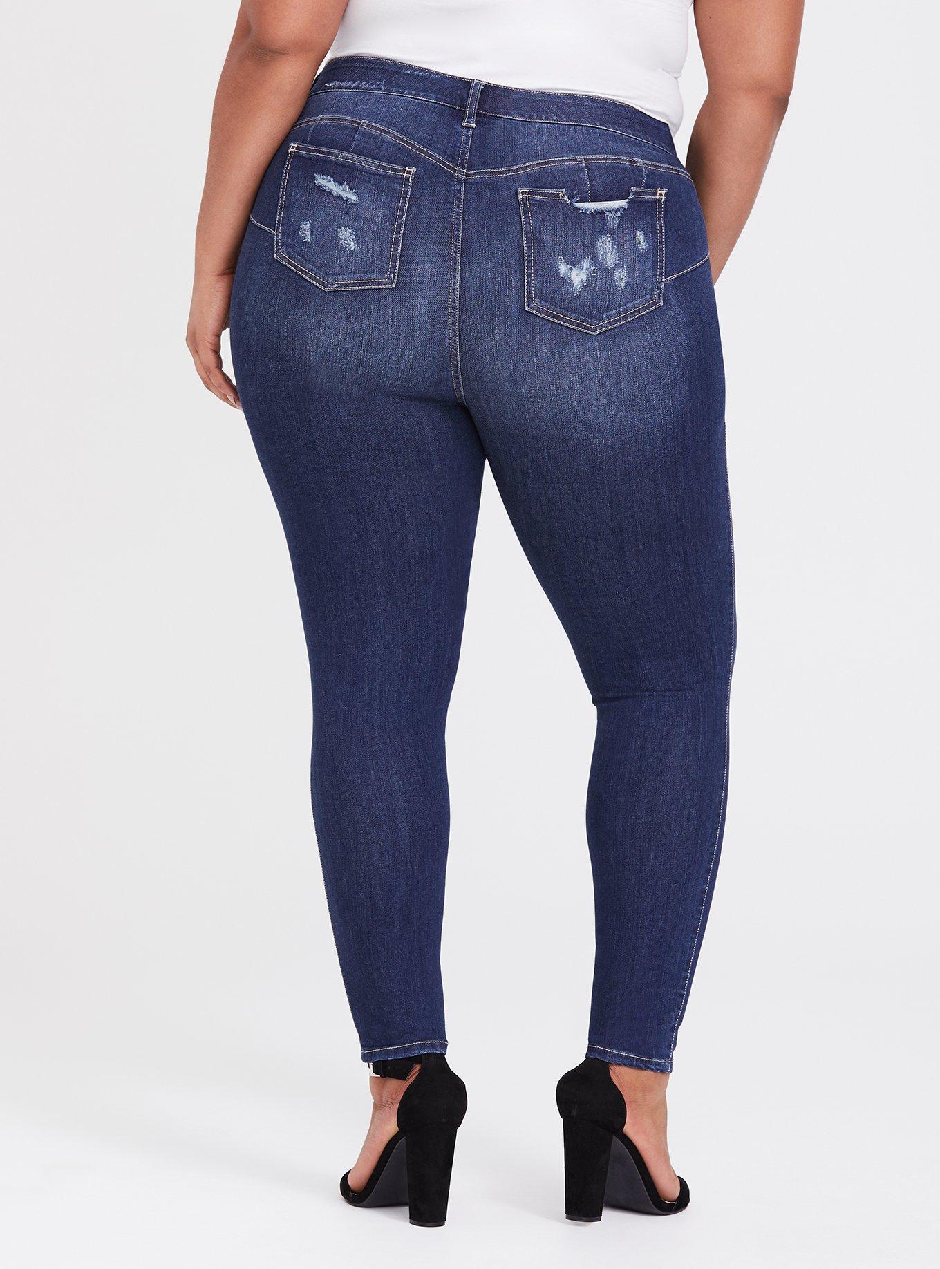 Bombshell Skinny Jean - Premium Stretch Medium Wash, BLUE DREAM, alternate