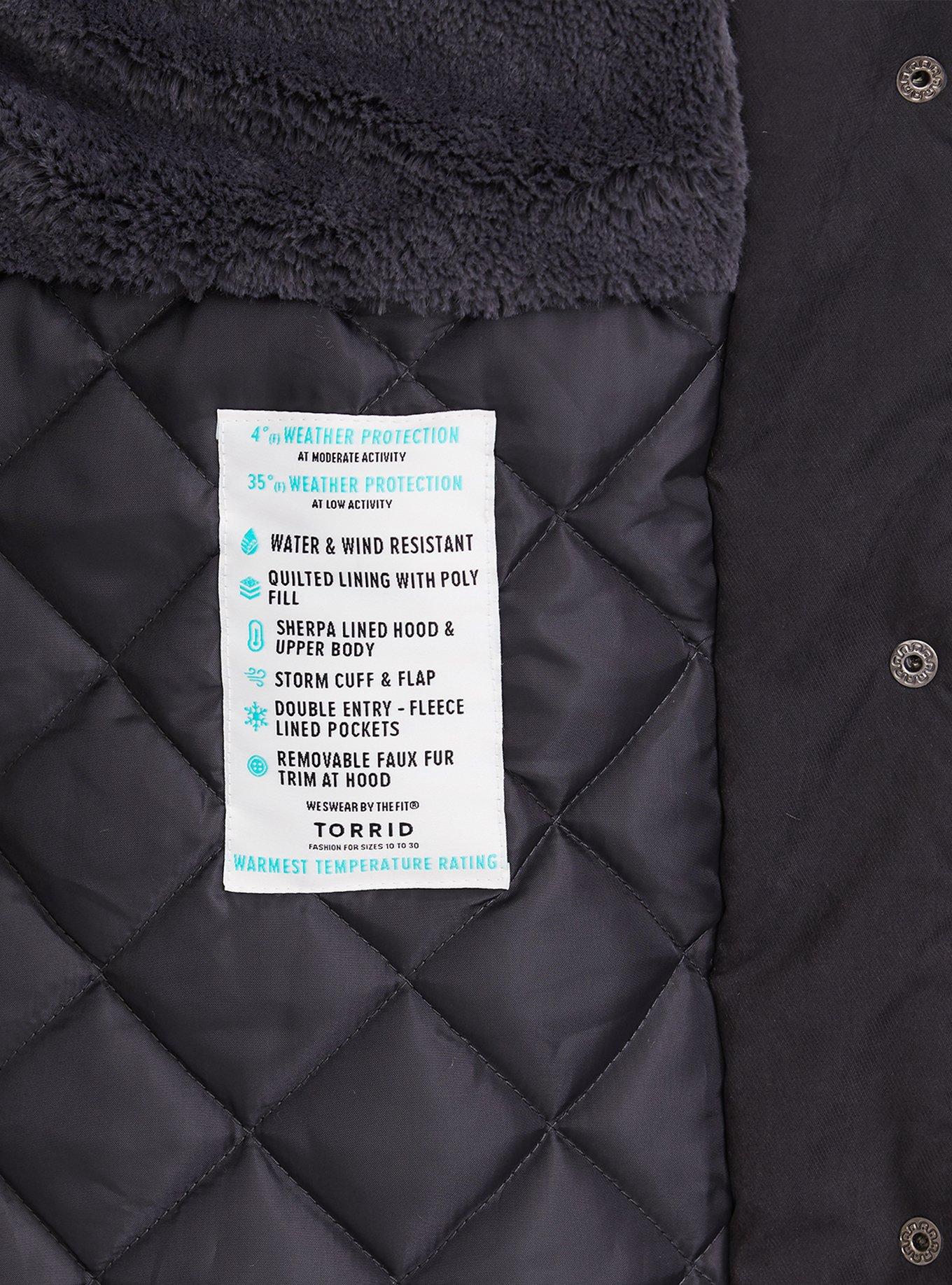 Plus Size Grey Fit and Flare Long Puffer Jacket, GREY, alternate